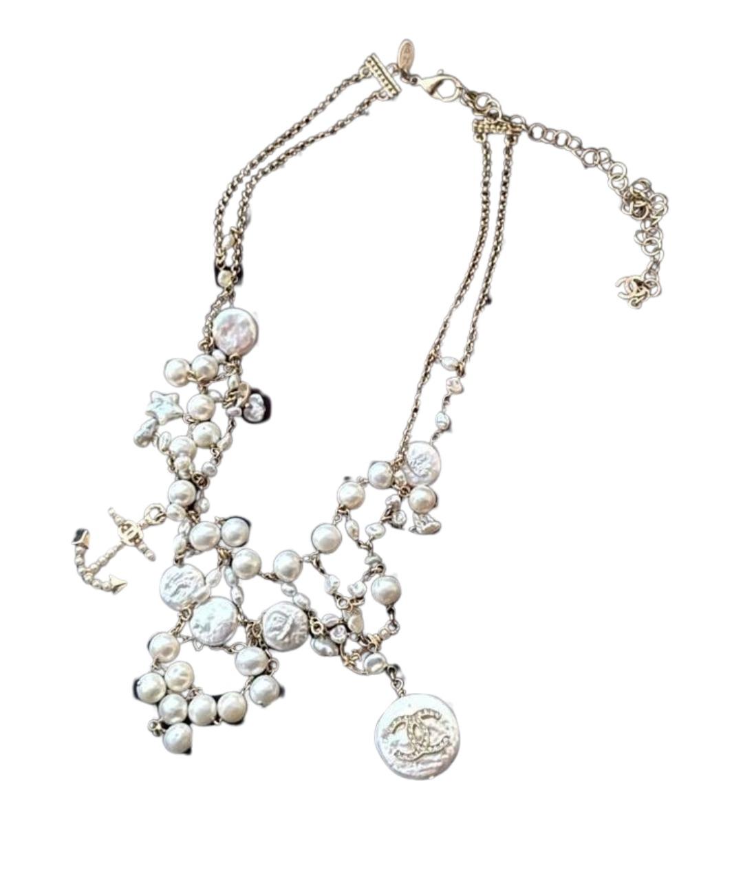 CHANEL Золотое жемчужное колье, фото 1