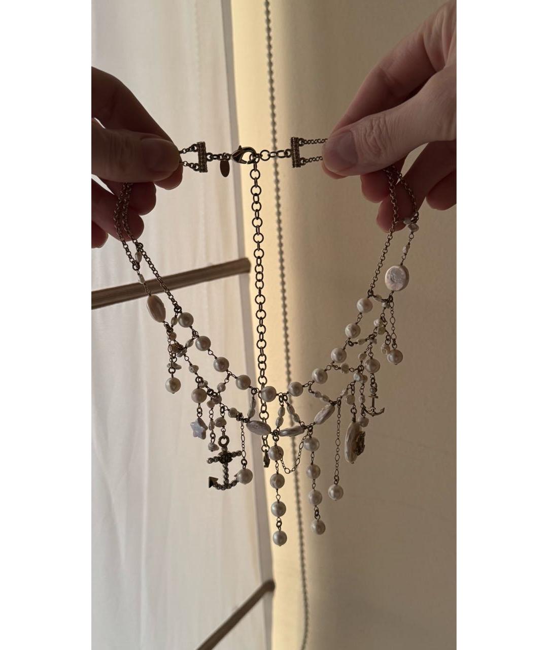 CHANEL Золотое жемчужное колье, фото 2