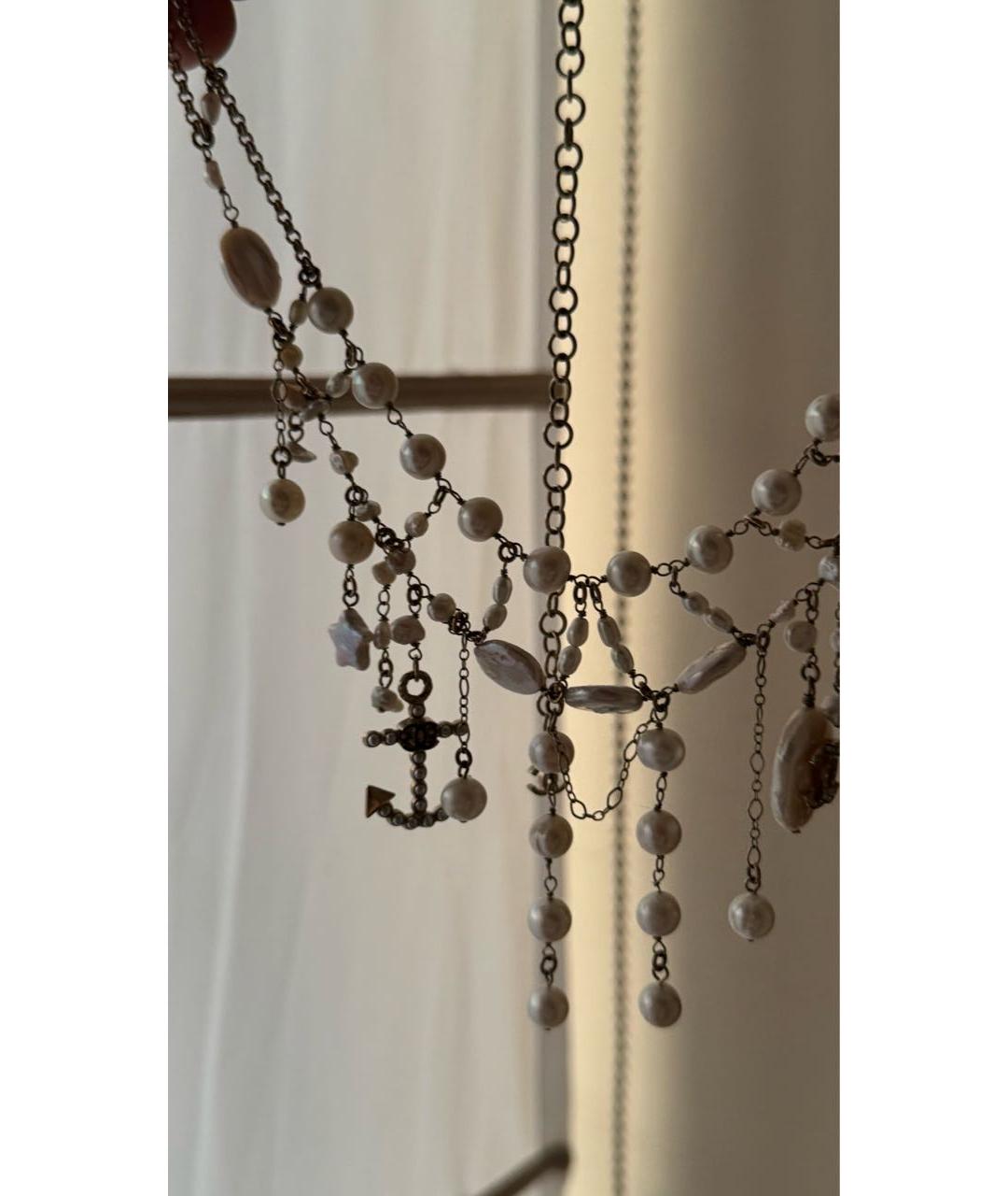 CHANEL Золотое жемчужное колье, фото 4