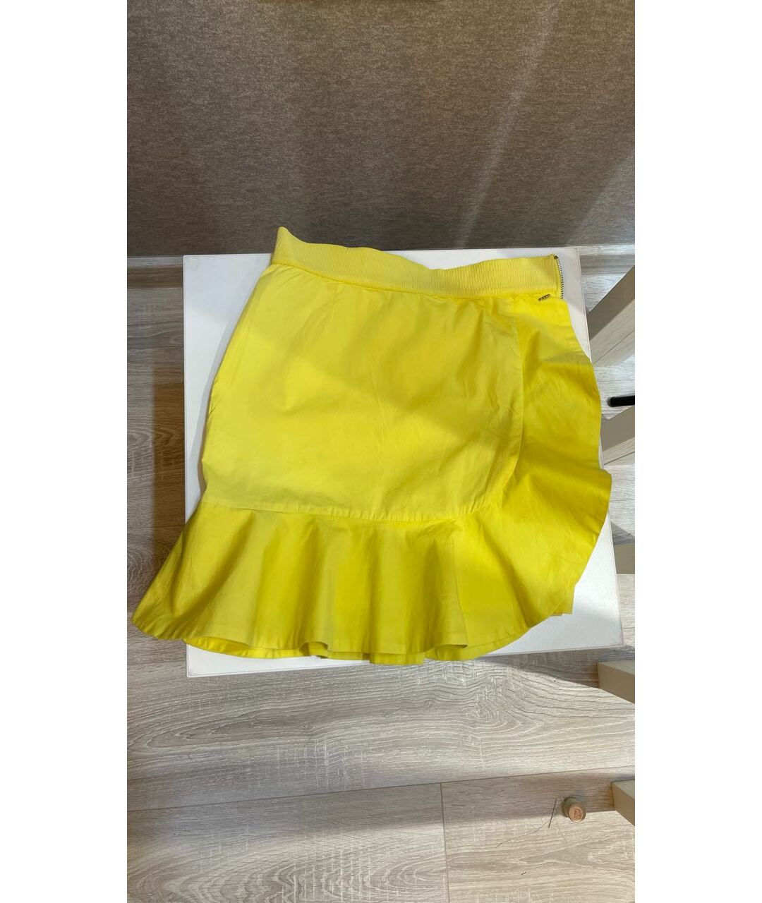PINKO Желтая хлопковая юбка, фото 7