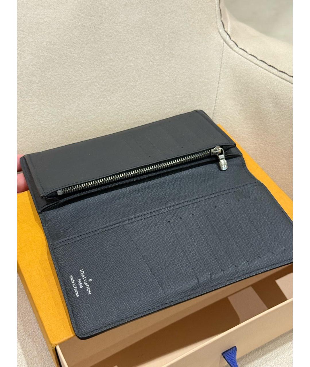 LOUIS VUITTON Черный кошелек, фото 4