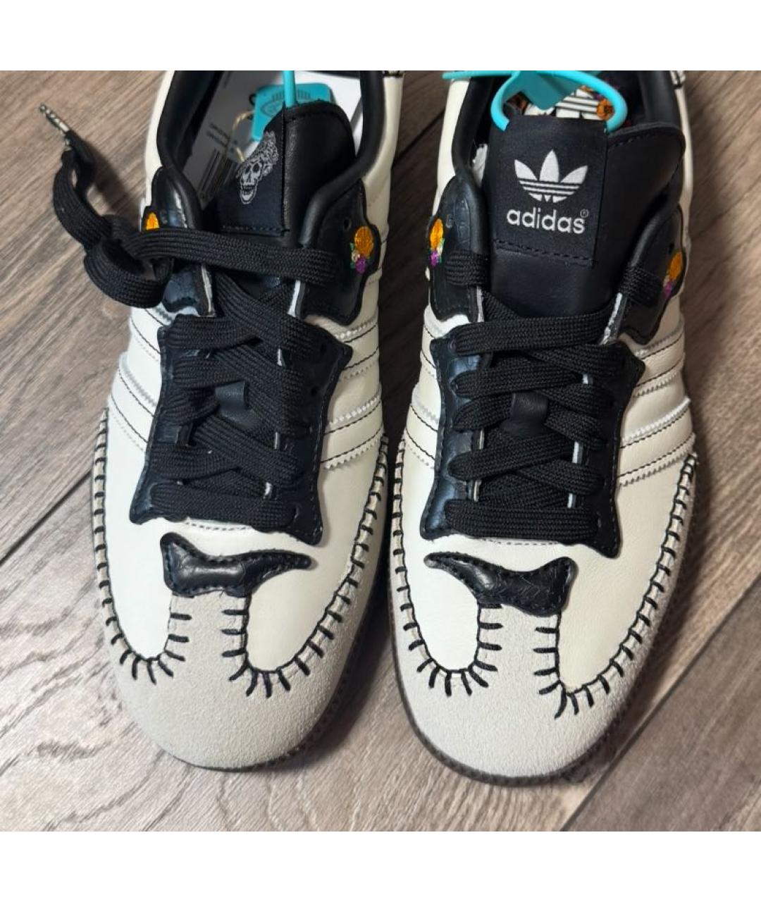 ADIDAS Белые кожаные кеды, фото 6