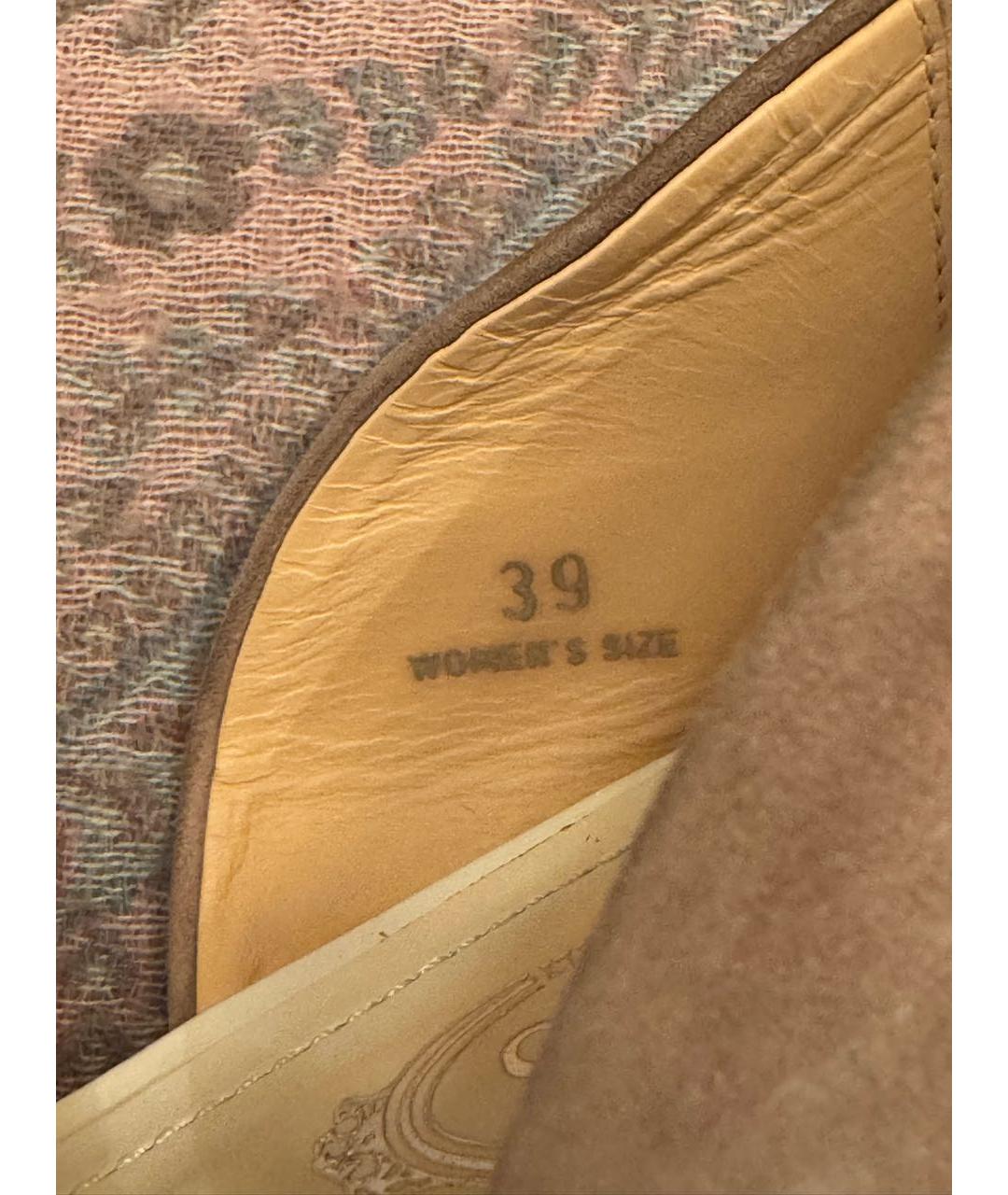 TOD'S Бежевые замшевые балетки, фото 8