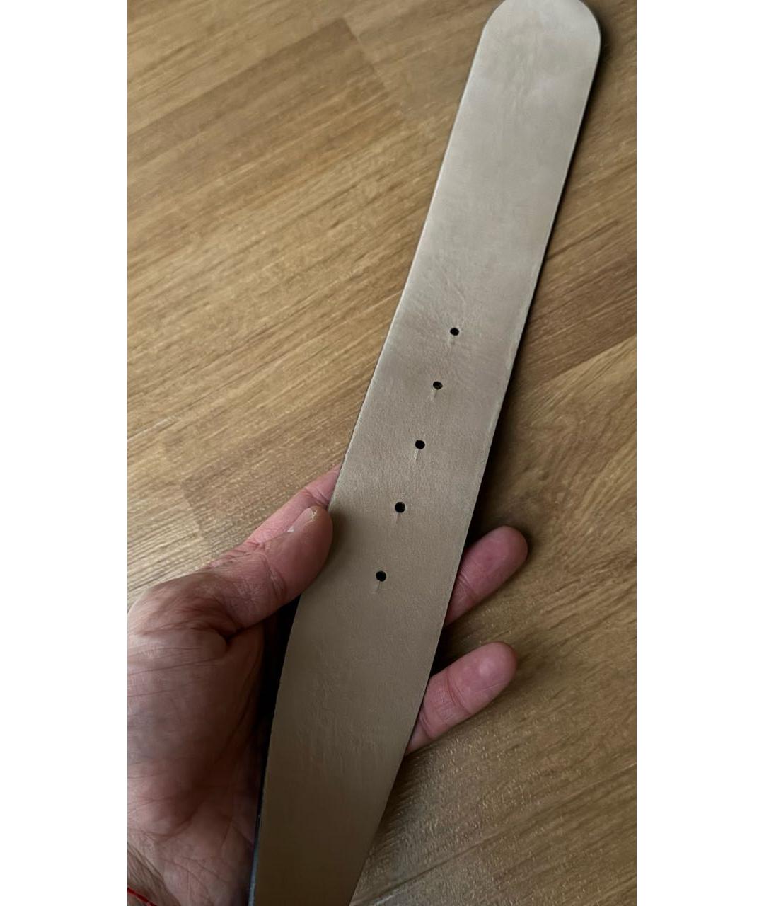 CHANEL Коричневый кожаный ремень, фото 3