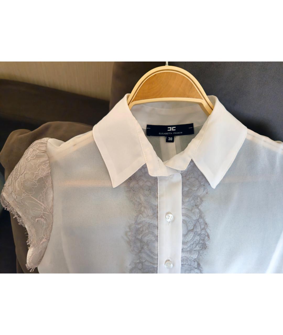 ELISABETTA FRANCHI Бежевое вискозное коктейльное платье, фото 3