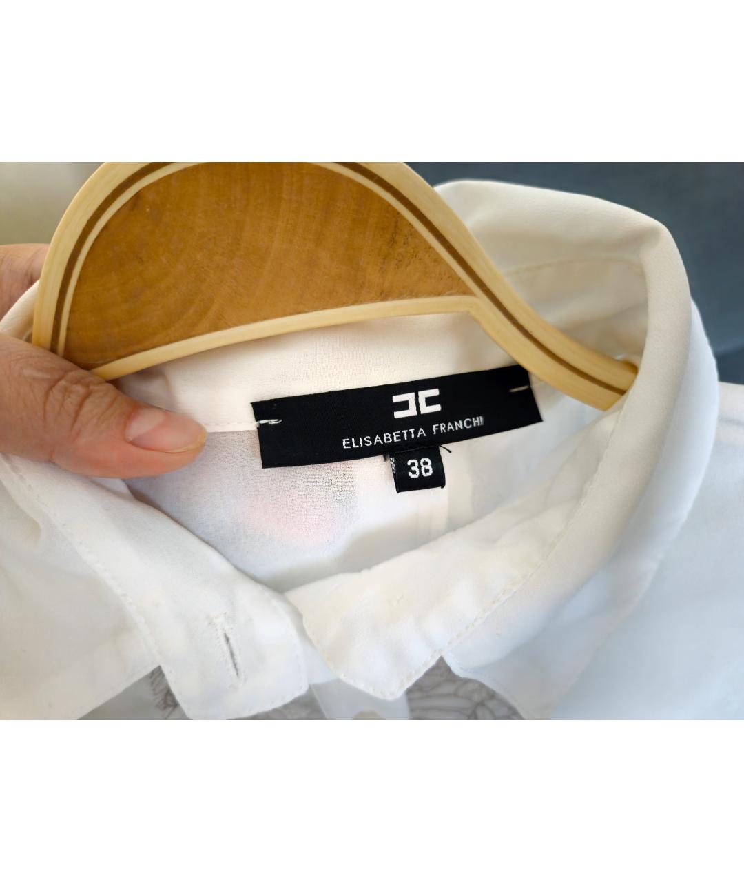 ELISABETTA FRANCHI Бежевое вискозное коктейльное платье, фото 8