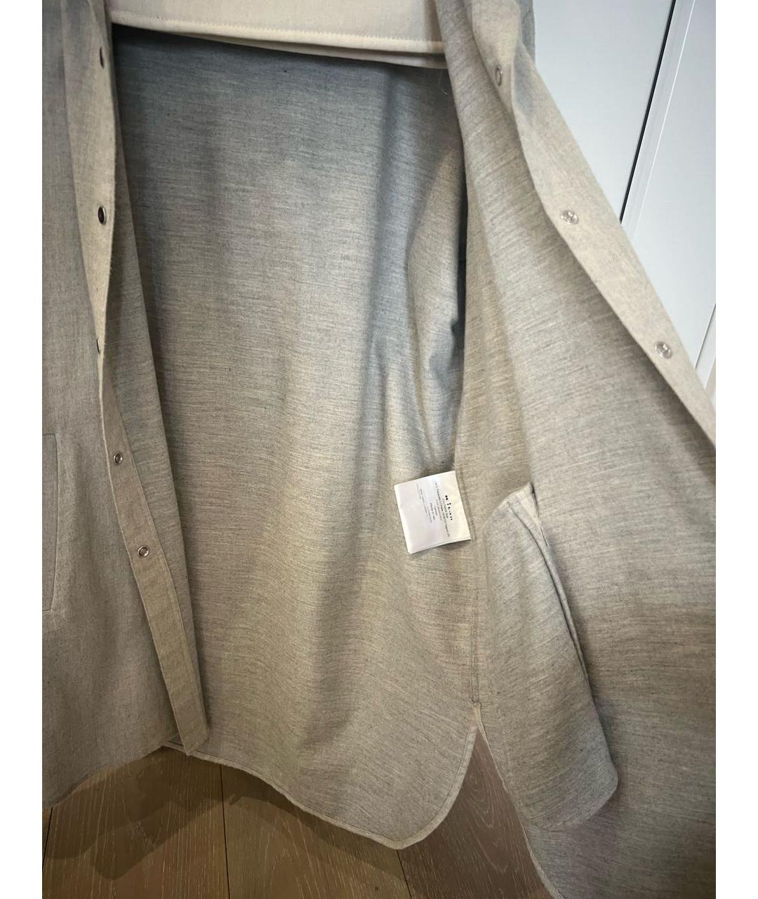 KITON Бежевая хлопковая рубашка, фото 4