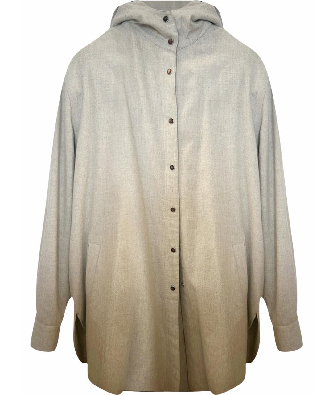 KITON Бежевая хлопковая рубашка, фото 1