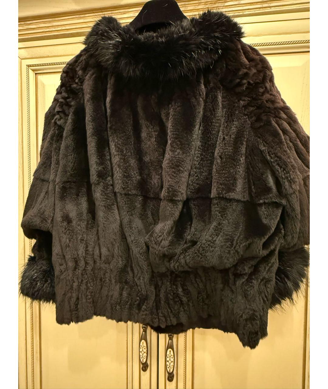 LOUIS VUITTON Коричневая меховая шуба, фото 2