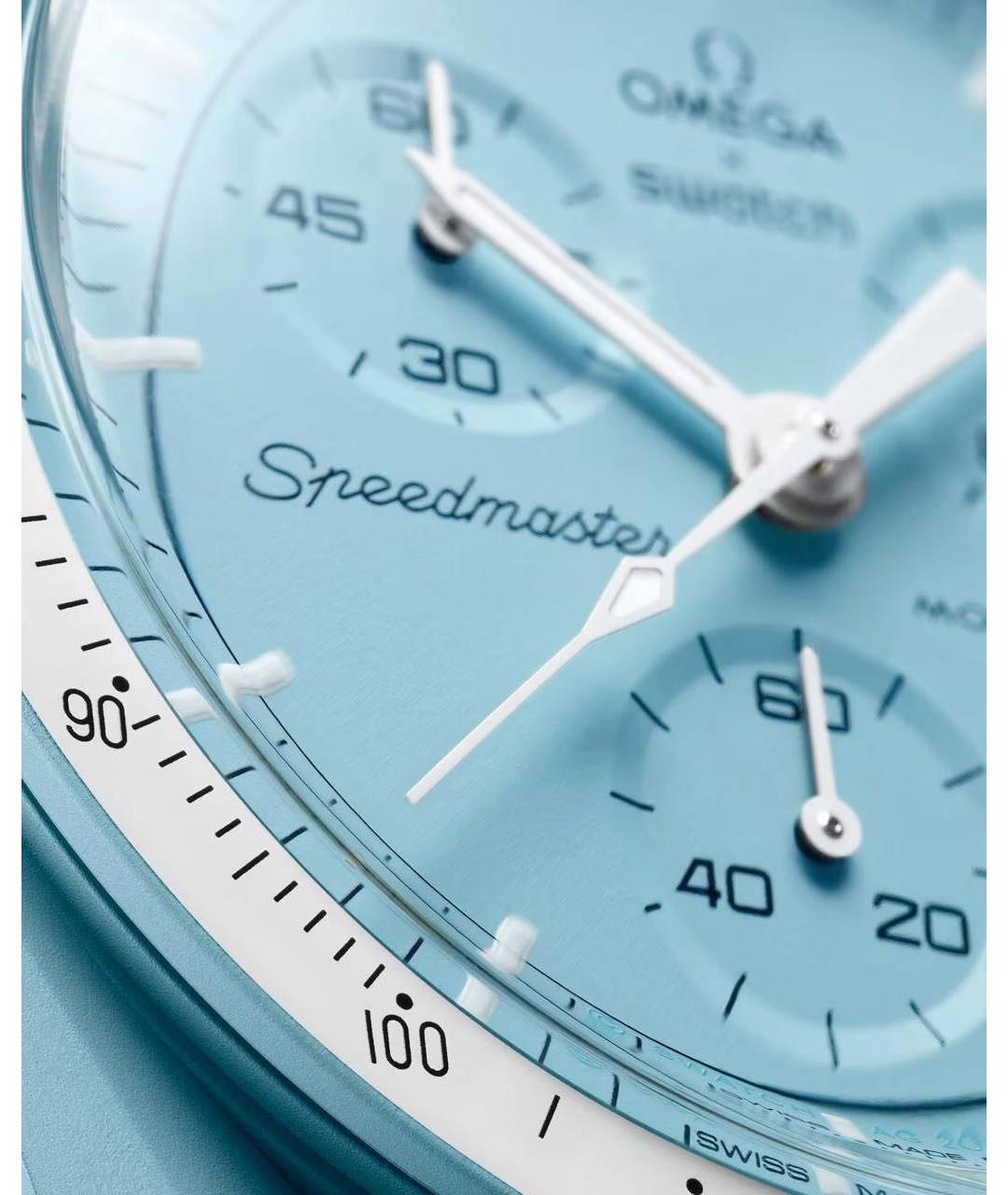 OMEGA Бирюзовые часы, фото 3