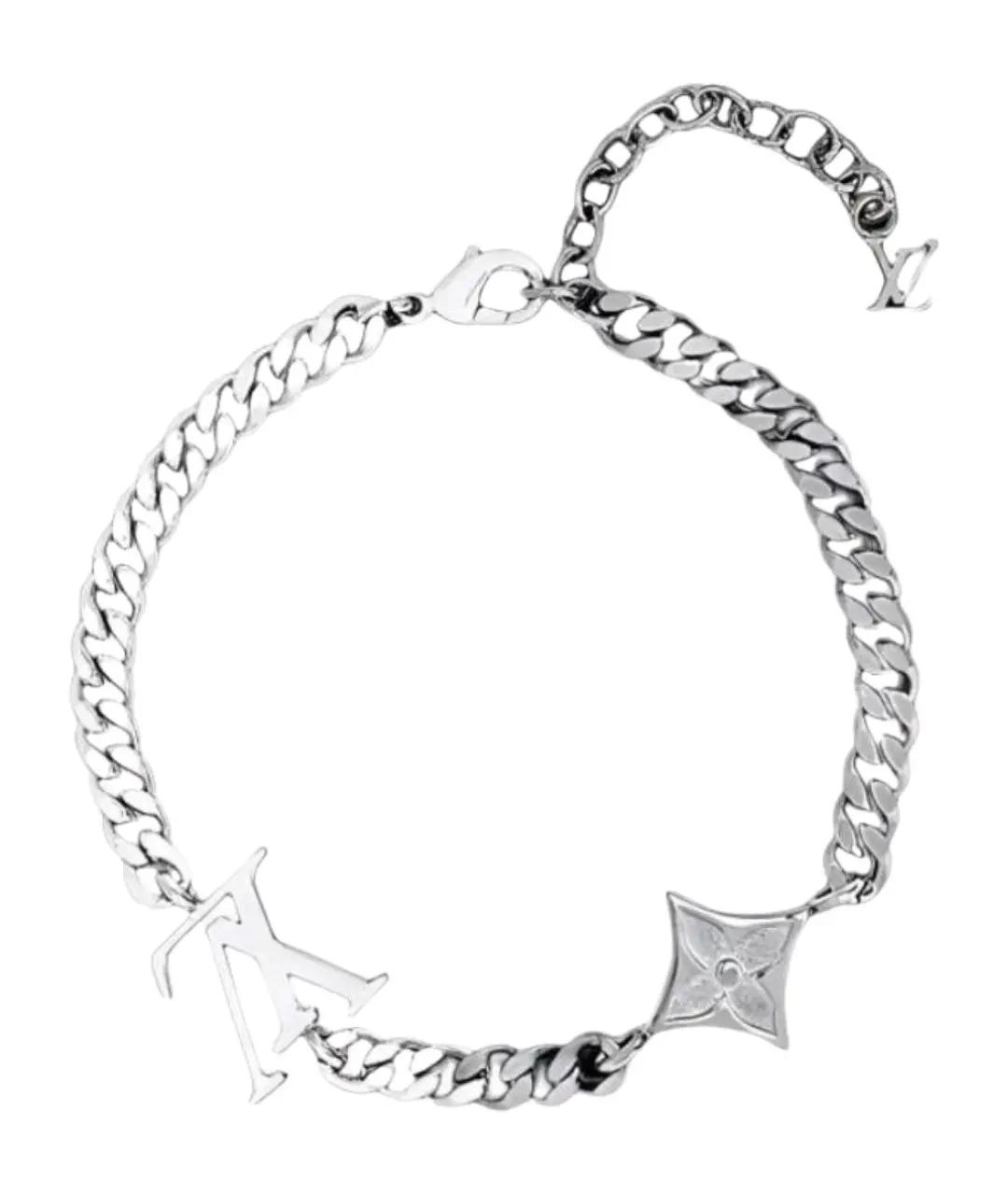 LOUIS VUITTON Серебрянный металлический браслет, фото 1