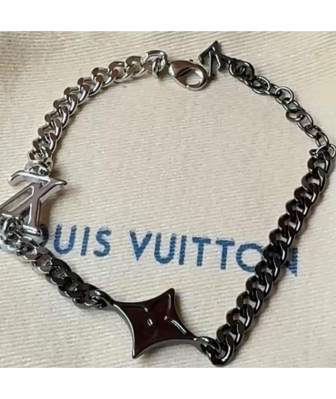LOUIS VUITTON Серебрянный металлический браслет, фото 3