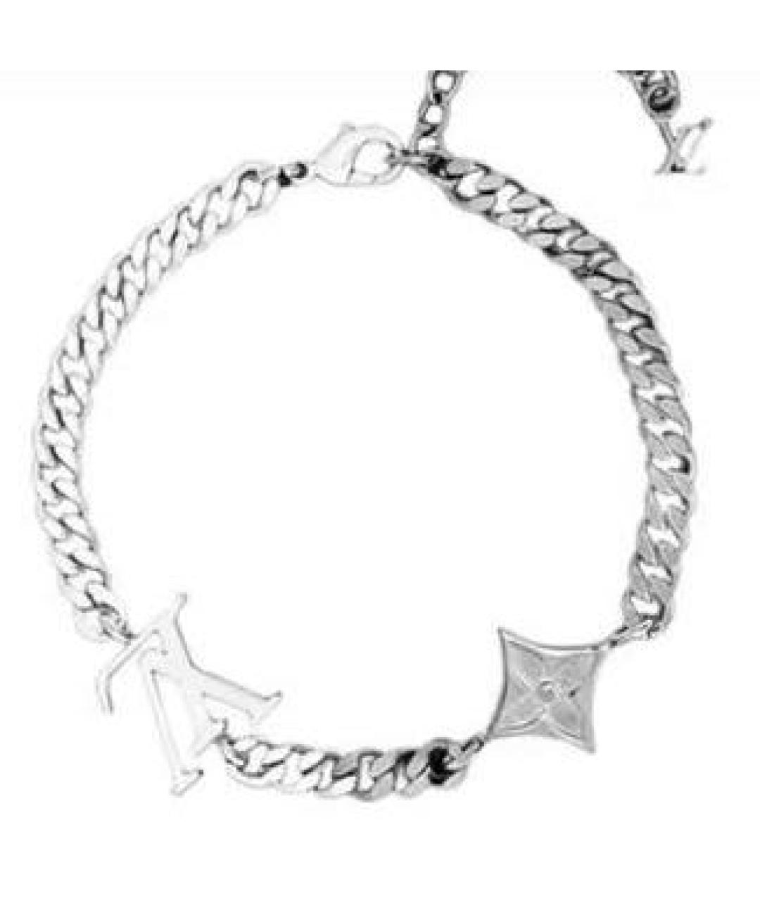 LOUIS VUITTON Серебрянный металлический браслет, фото 2