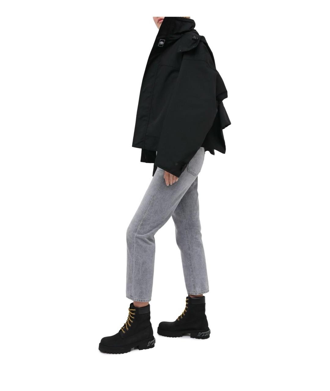 BALENCIAGA Черная полиамидовая куртка, фото 5