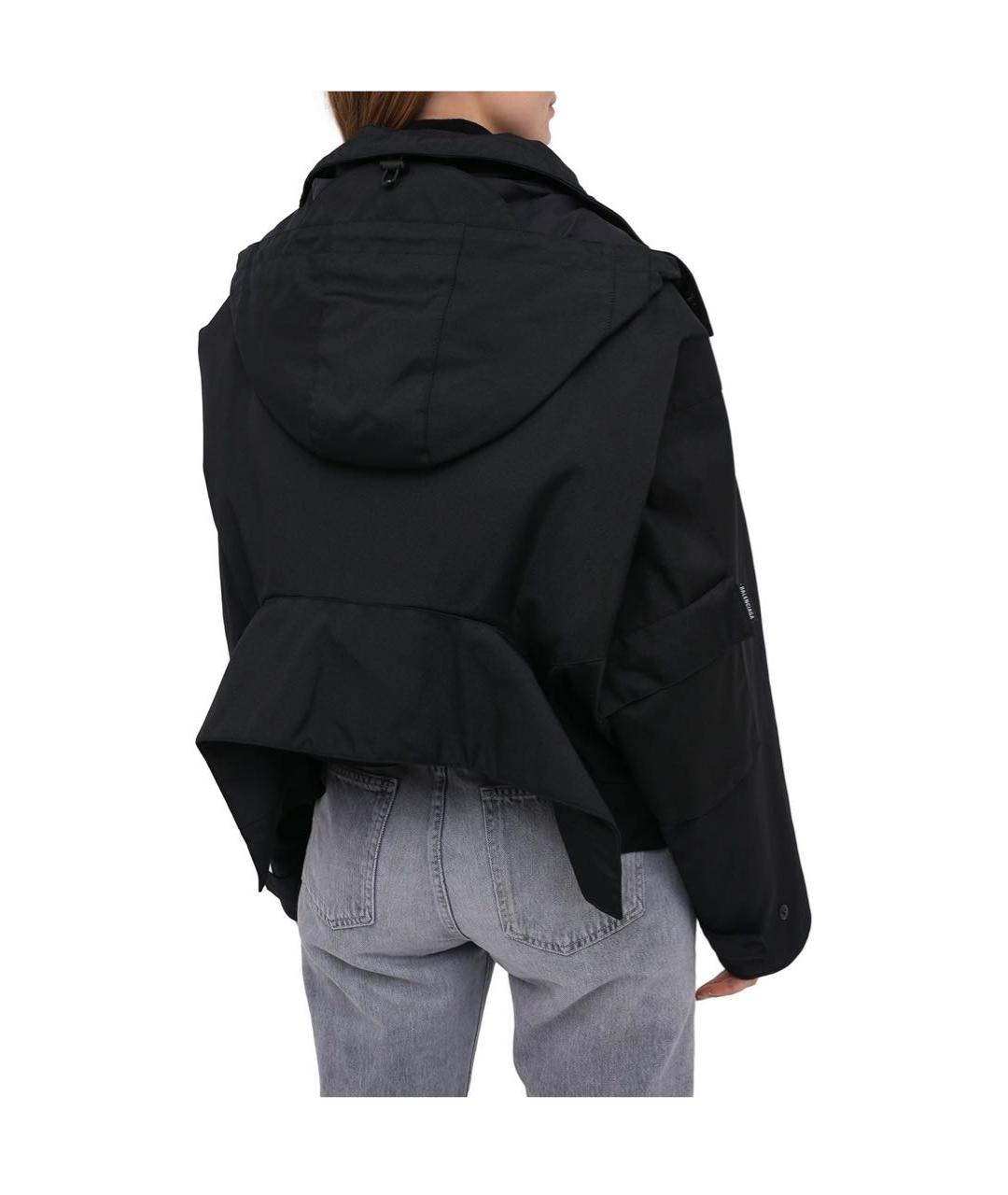 BALENCIAGA Черная полиамидовая куртка, фото 2