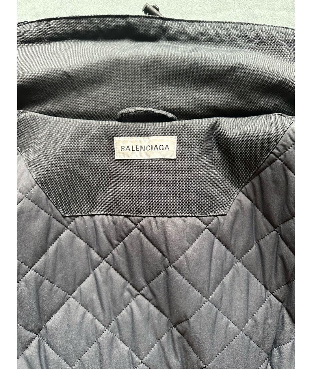 BALENCIAGA Черная полиамидовая куртка, фото 3