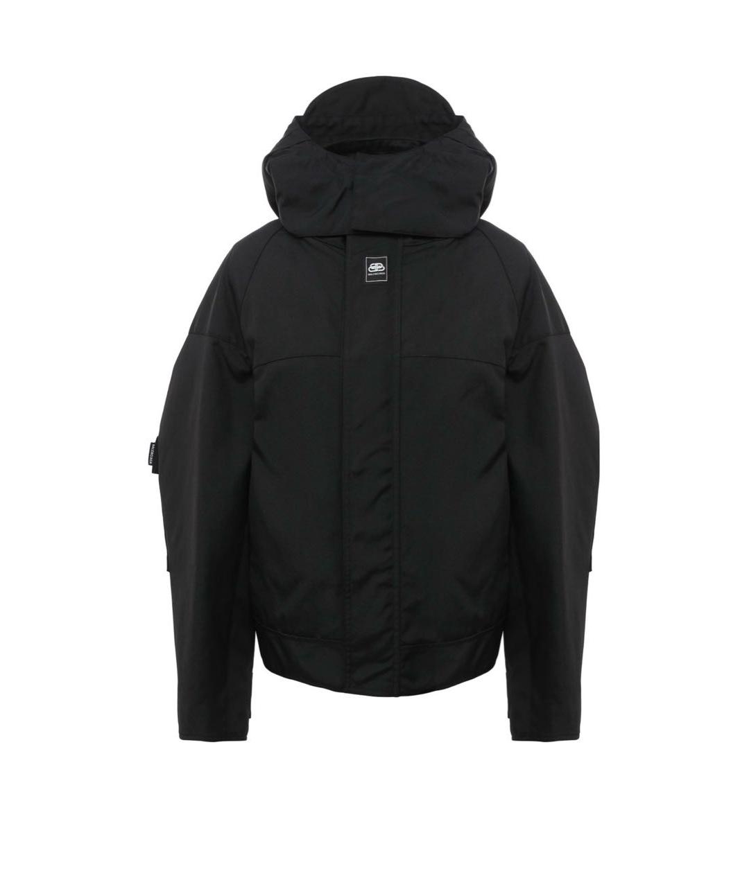 BALENCIAGA Черная полиамидовая куртка, фото 1