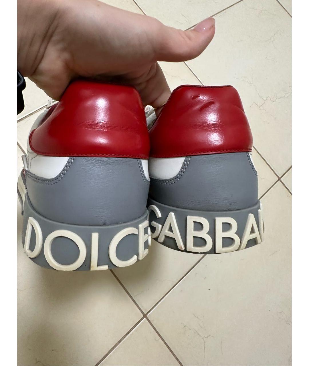 DOLCE&GABBANA Мульти кожаные низкие кроссовки / кеды, фото 6