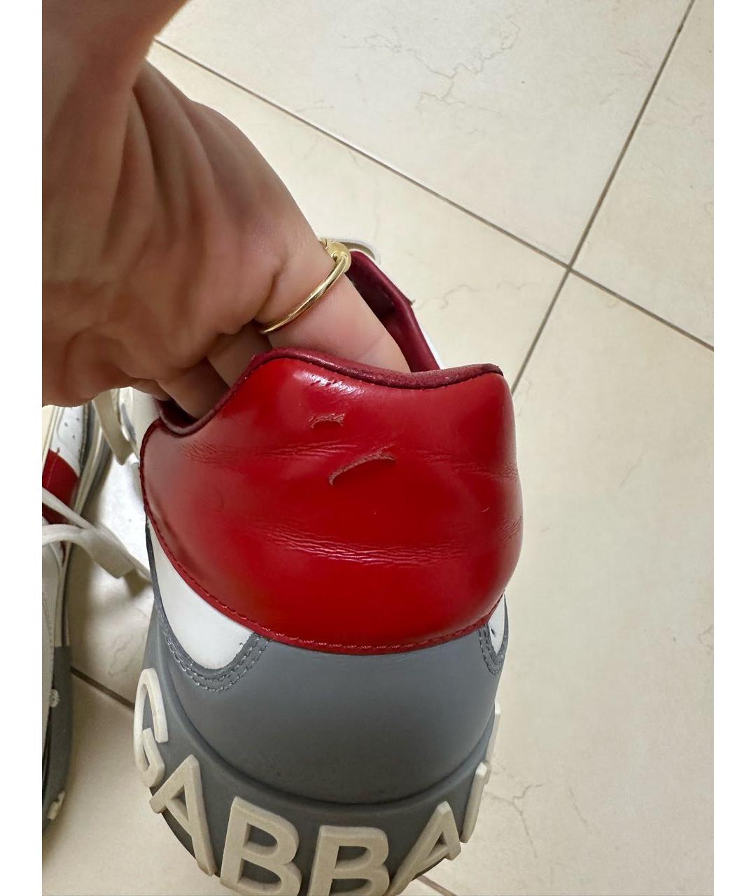 DOLCE&GABBANA Мульти кожаные низкие кроссовки / кеды, фото 5