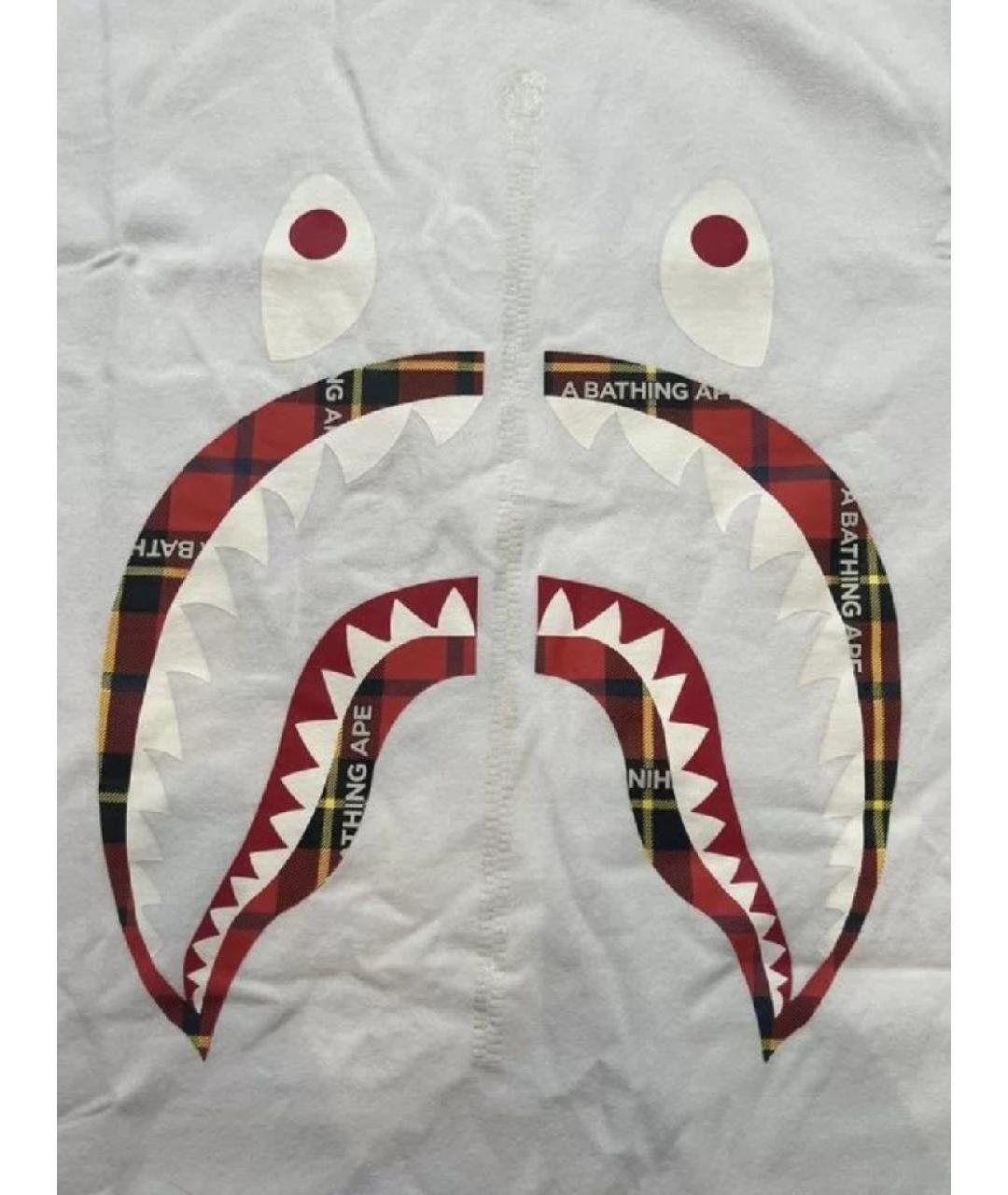 A BATHING APE Белая хлопковая футболка, фото 2