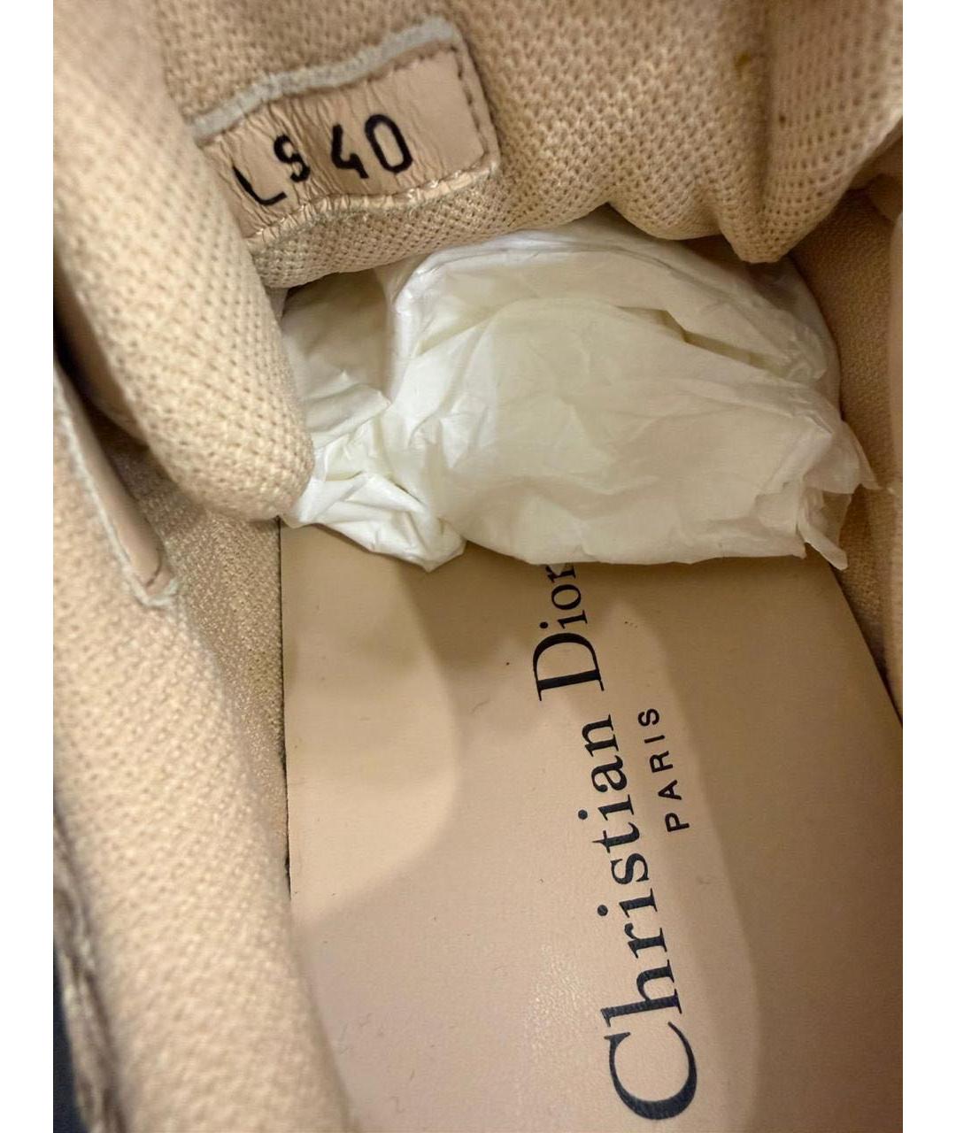 CHRISTIAN DIOR Бежевые кроссовки, фото 6