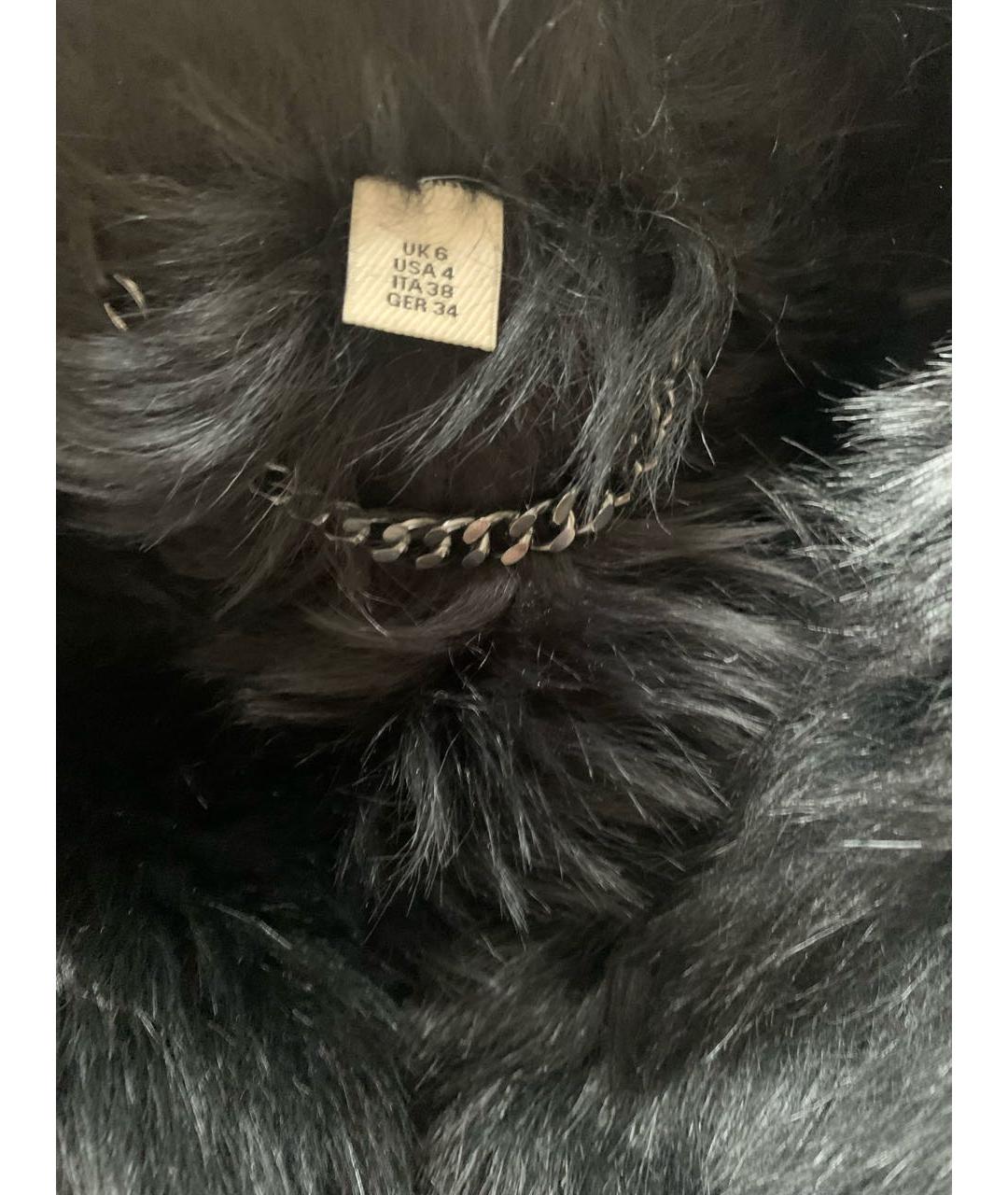 BURBERRY Черная меховая дубленка, фото 6