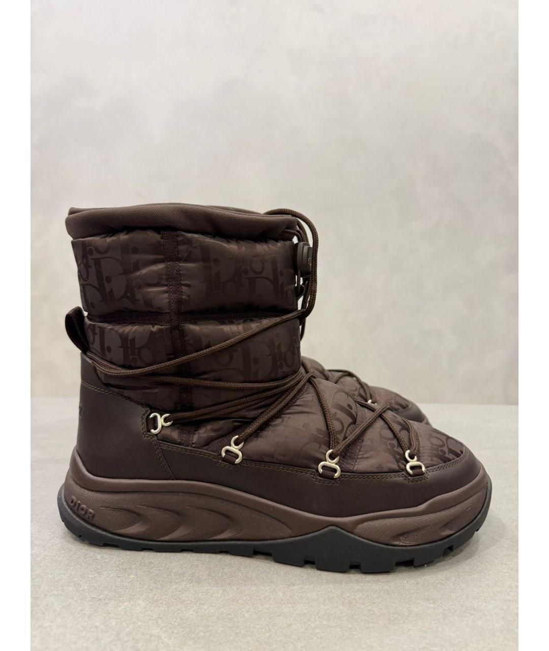 CHRISTIAN DIOR Коричневые высокие ботинки, фото 8