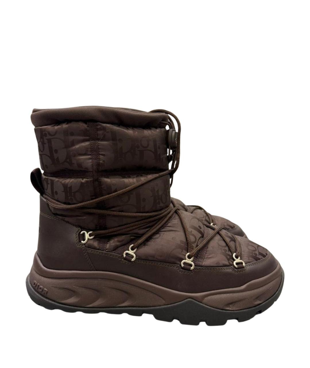 CHRISTIAN DIOR Коричневые высокие ботинки, фото 1