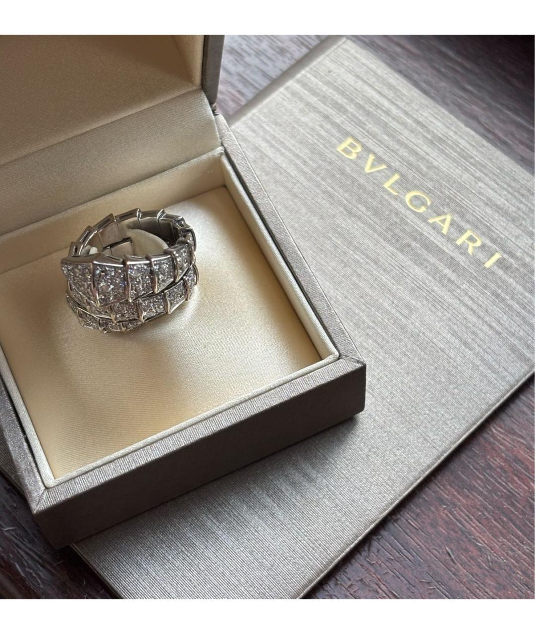BVLGARI Белое кольцо из белого золота, фото 2