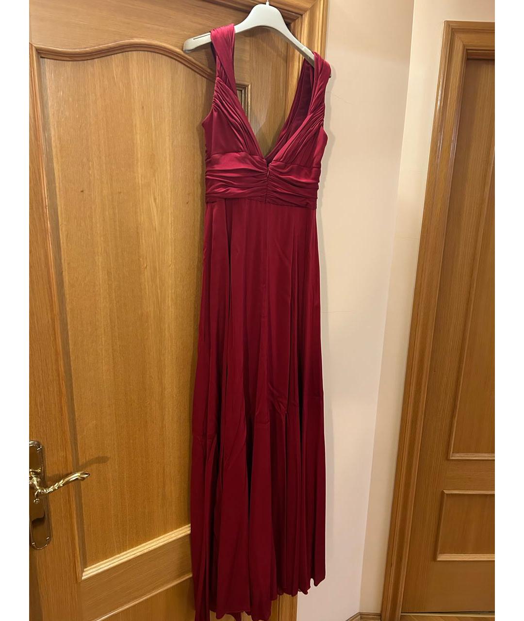 ARMANI COLLEZIONI Красное шелковое вечернее платье, фото 2