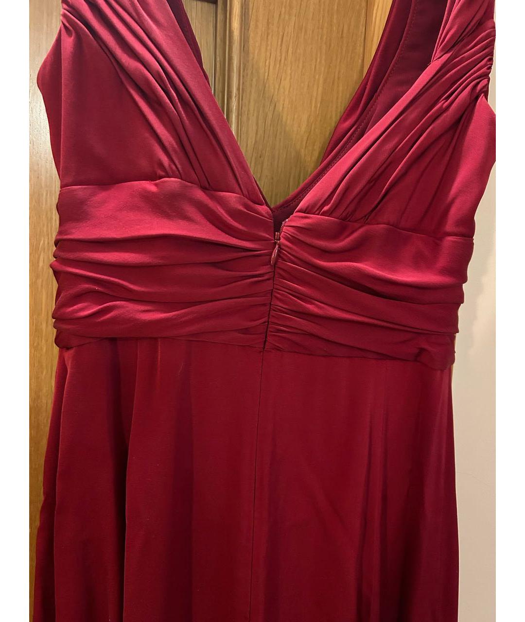 ARMANI COLLEZIONI Красное шелковое вечернее платье, фото 4