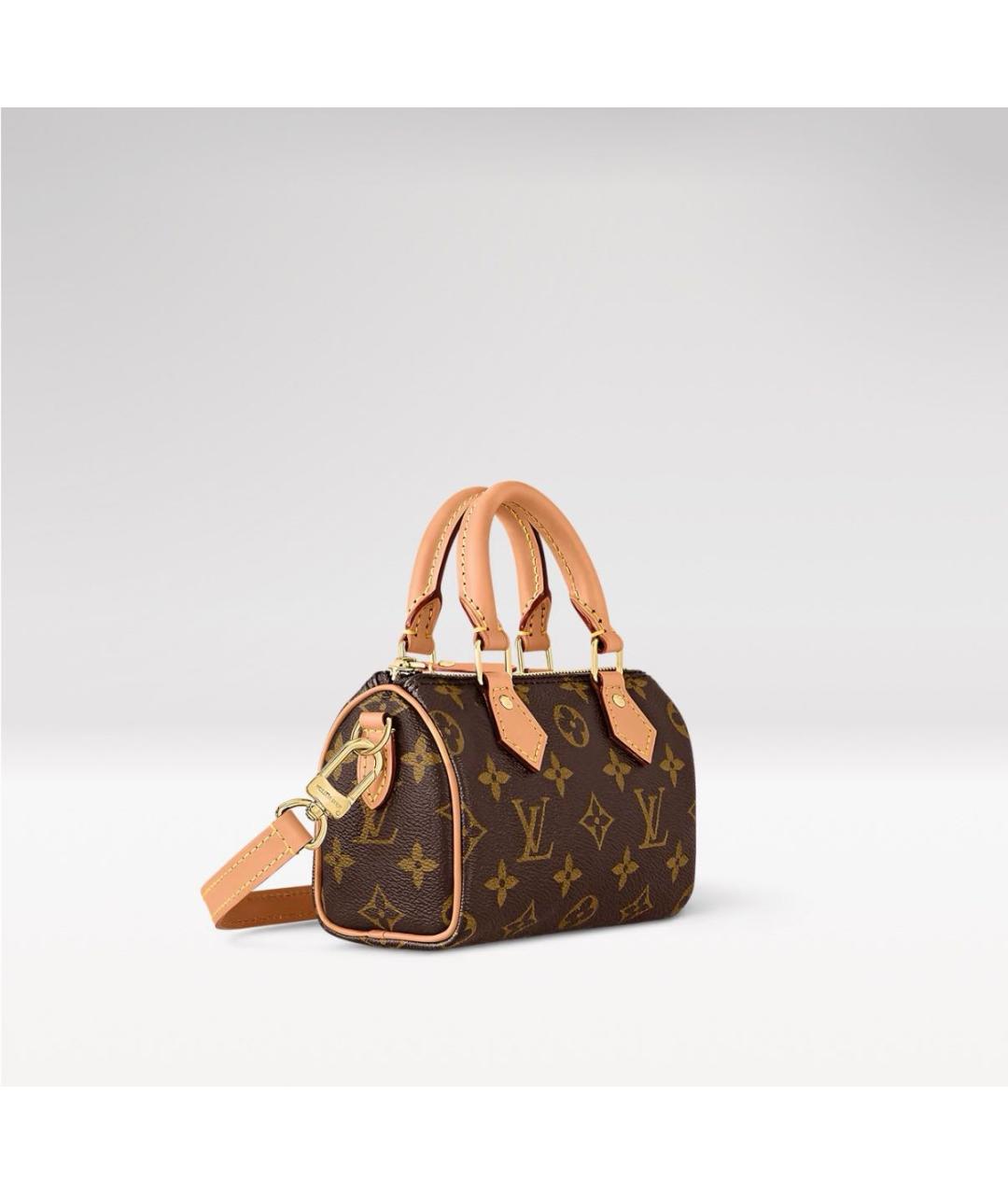 LOUIS VUITTON Коричневая сумка с короткими ручками, фото 2