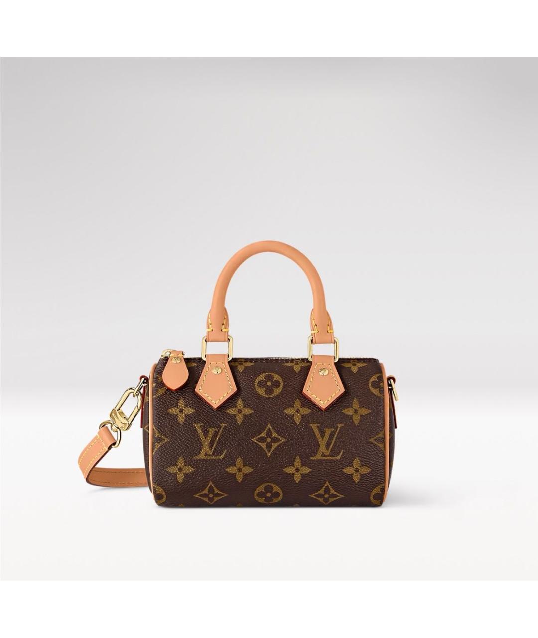 LOUIS VUITTON Коричневая сумка с короткими ручками, фото 8