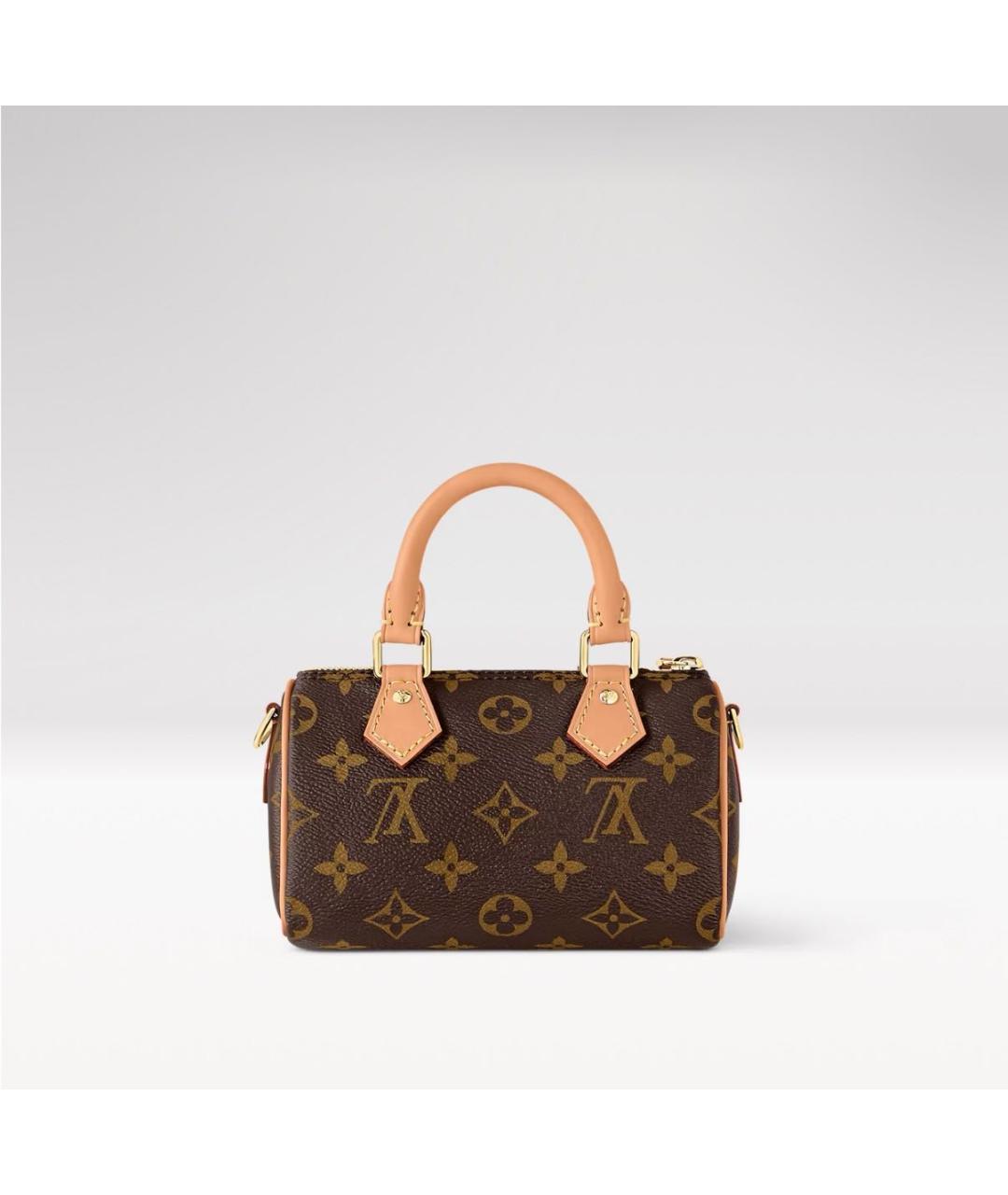LOUIS VUITTON Коричневая сумка с короткими ручками, фото 3