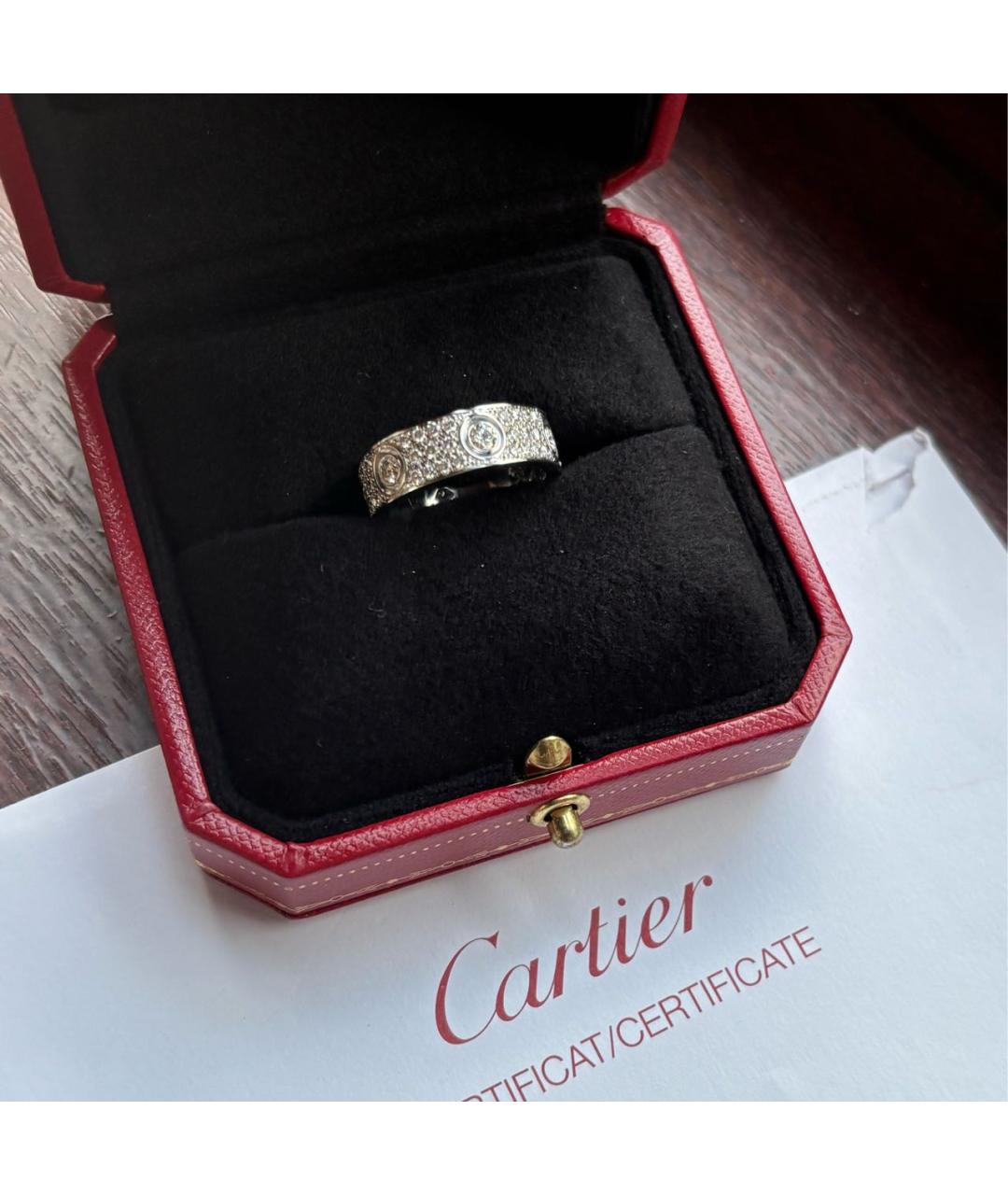 CARTIER Белое кольцо из белого золота, фото 2