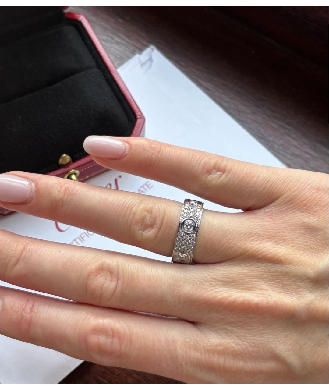 CARTIER Белое кольцо из белого золота, фото 3