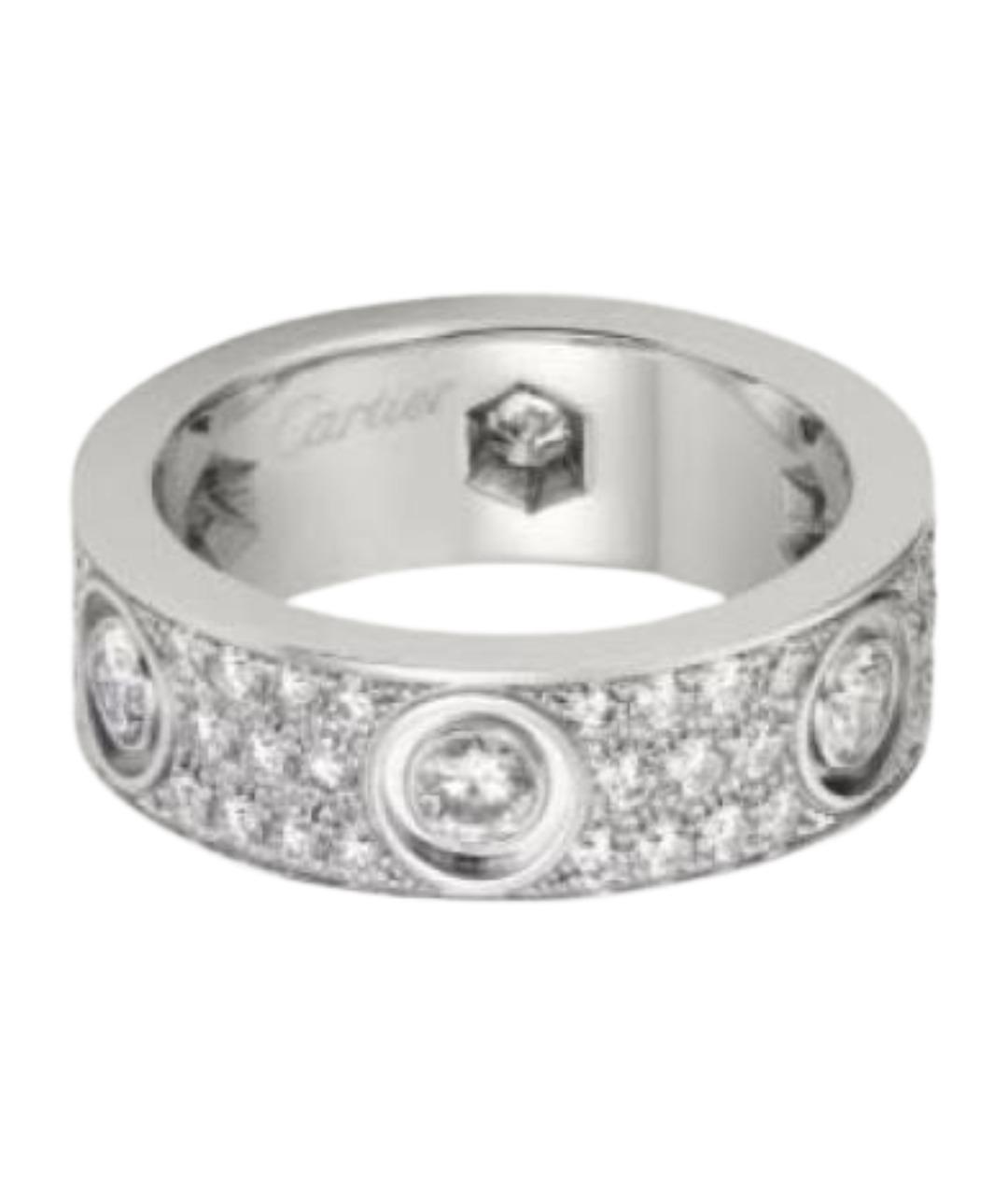 CARTIER Белое кольцо из белого золота, фото 1