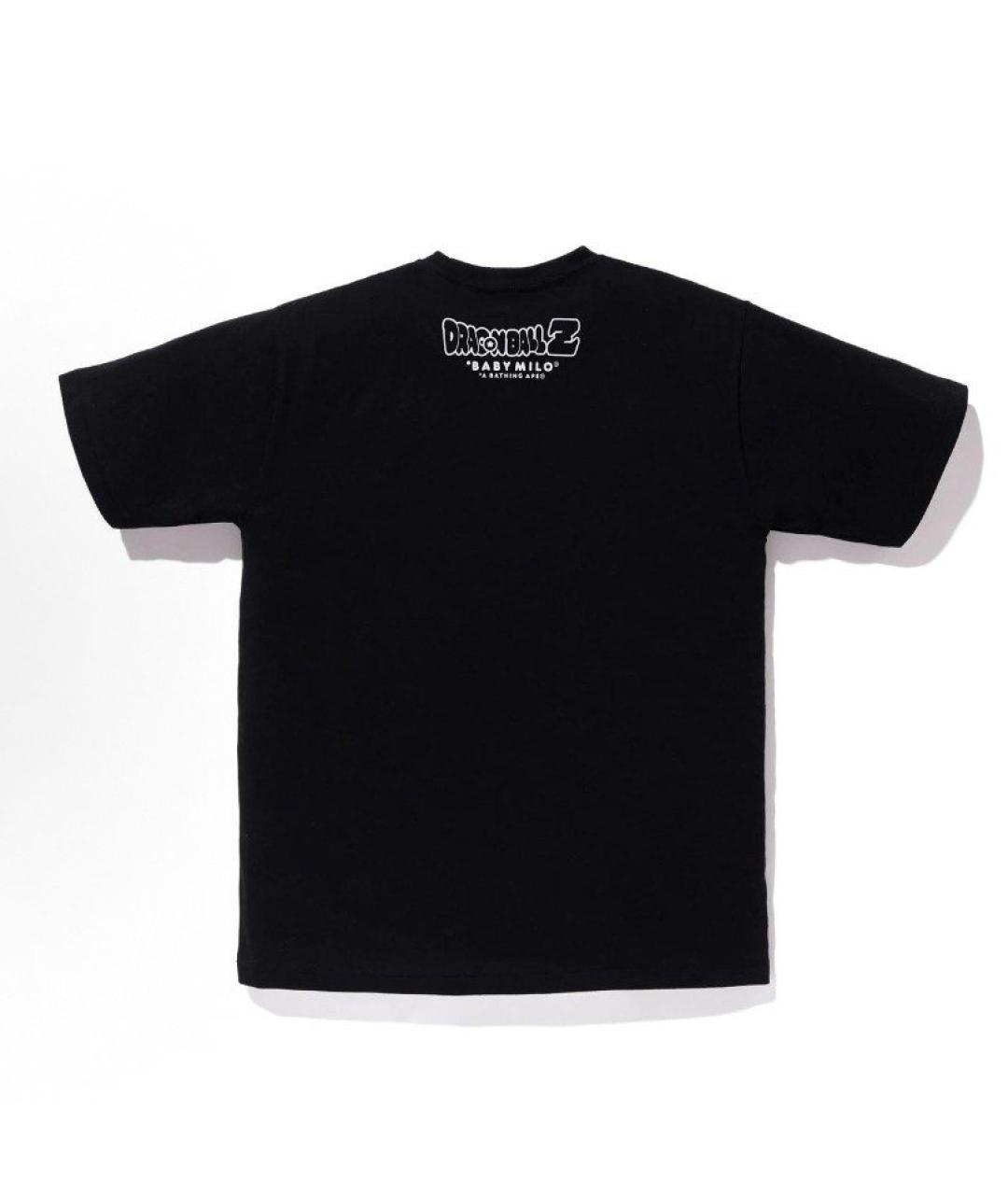 A BATHING APE Черная хлопковая футболка, фото 2