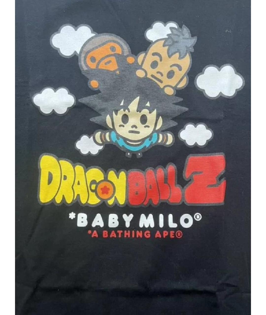 A BATHING APE Черная хлопковая футболка, фото 3