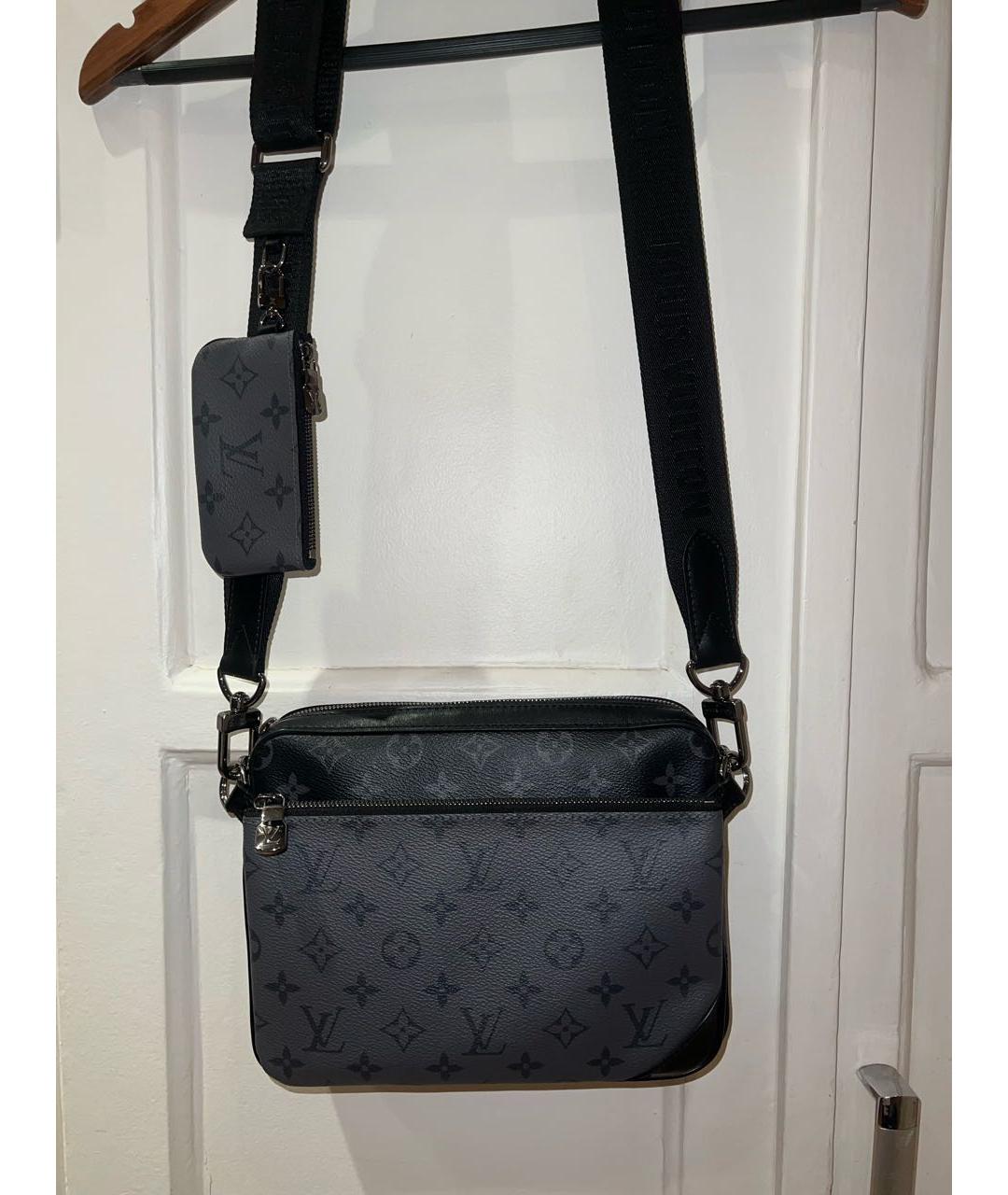 LOUIS VUITTON Черная сумка на плечо, фото 8