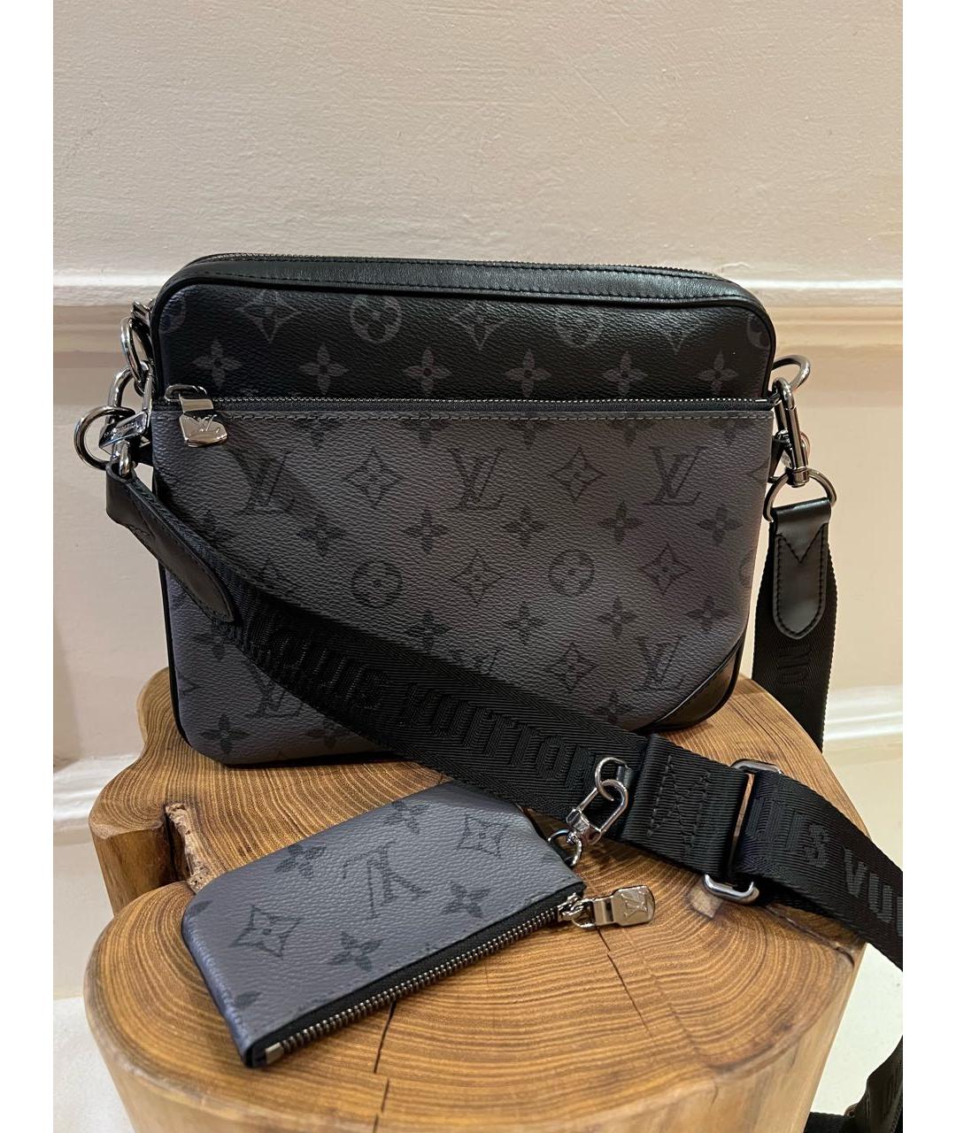 LOUIS VUITTON Черная сумка на плечо, фото 9