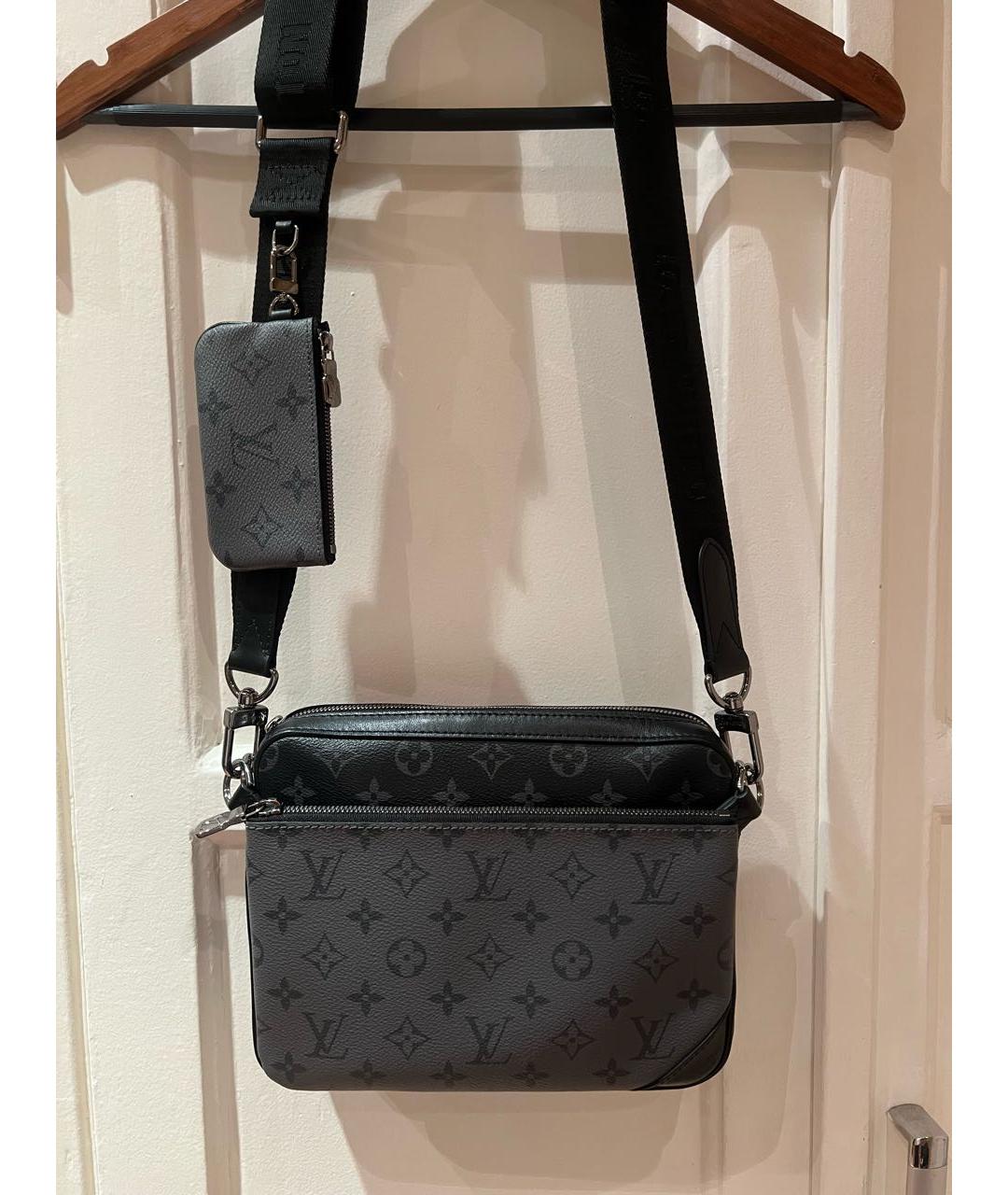LOUIS VUITTON Черная сумка на плечо, фото 7