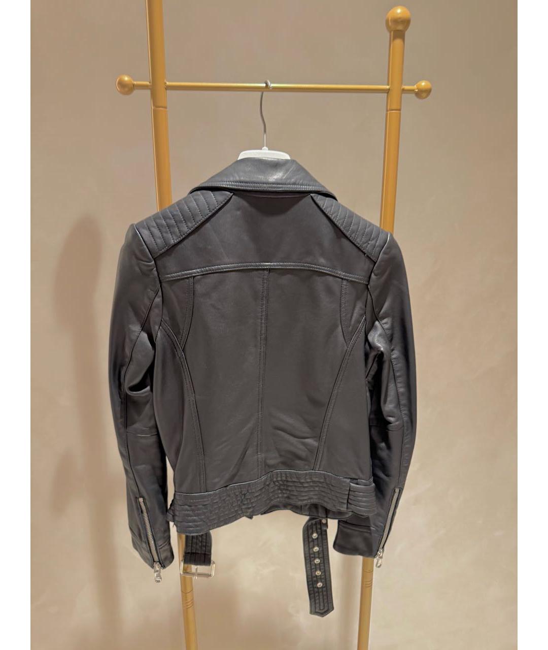 PEUTEREY Черная кожаная куртка, фото 3