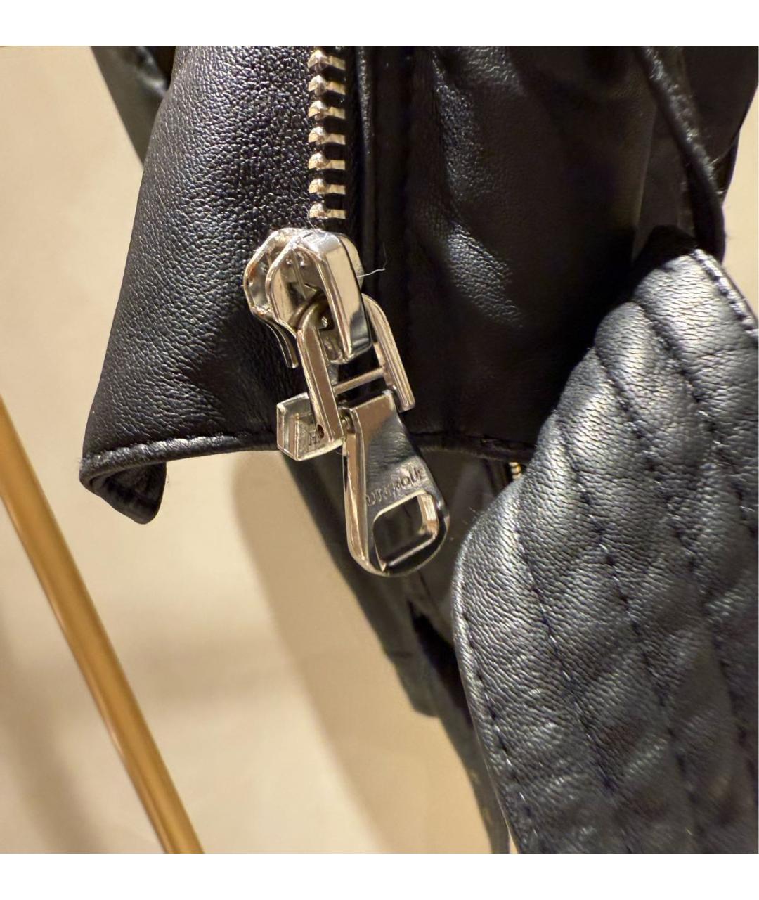 PEUTEREY Черная кожаная куртка, фото 5