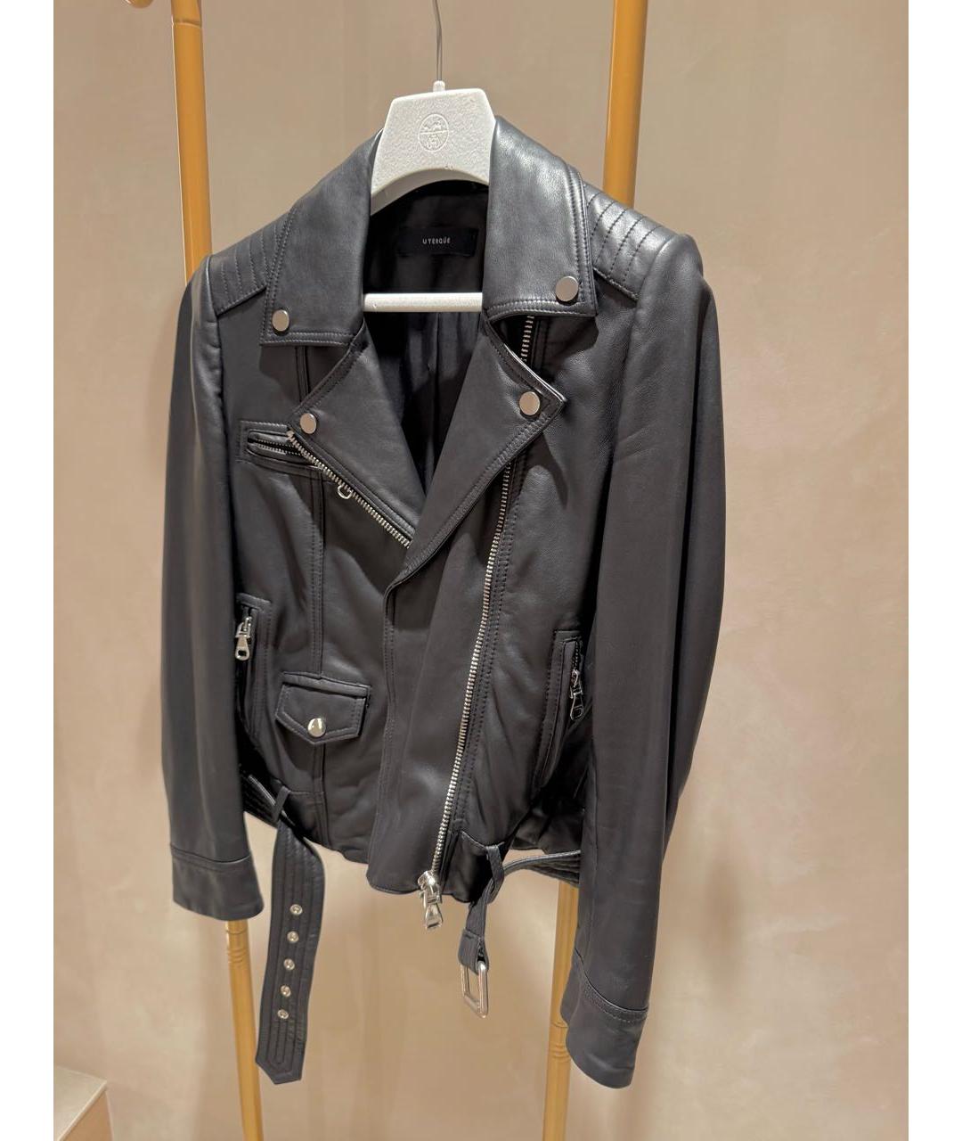 PEUTEREY Черная кожаная куртка, фото 6