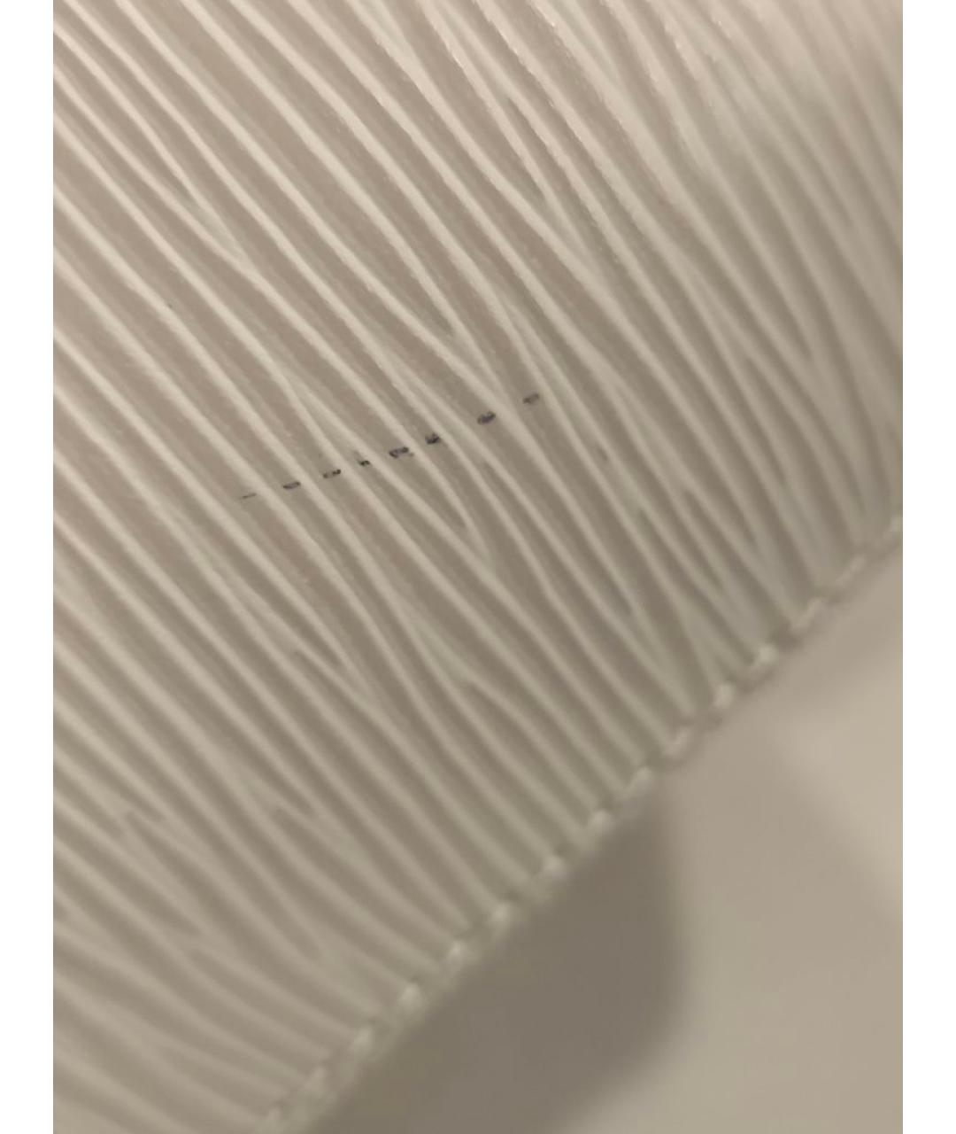 LOUIS VUITTON Бежевая кожаная сумка тоут, фото 7