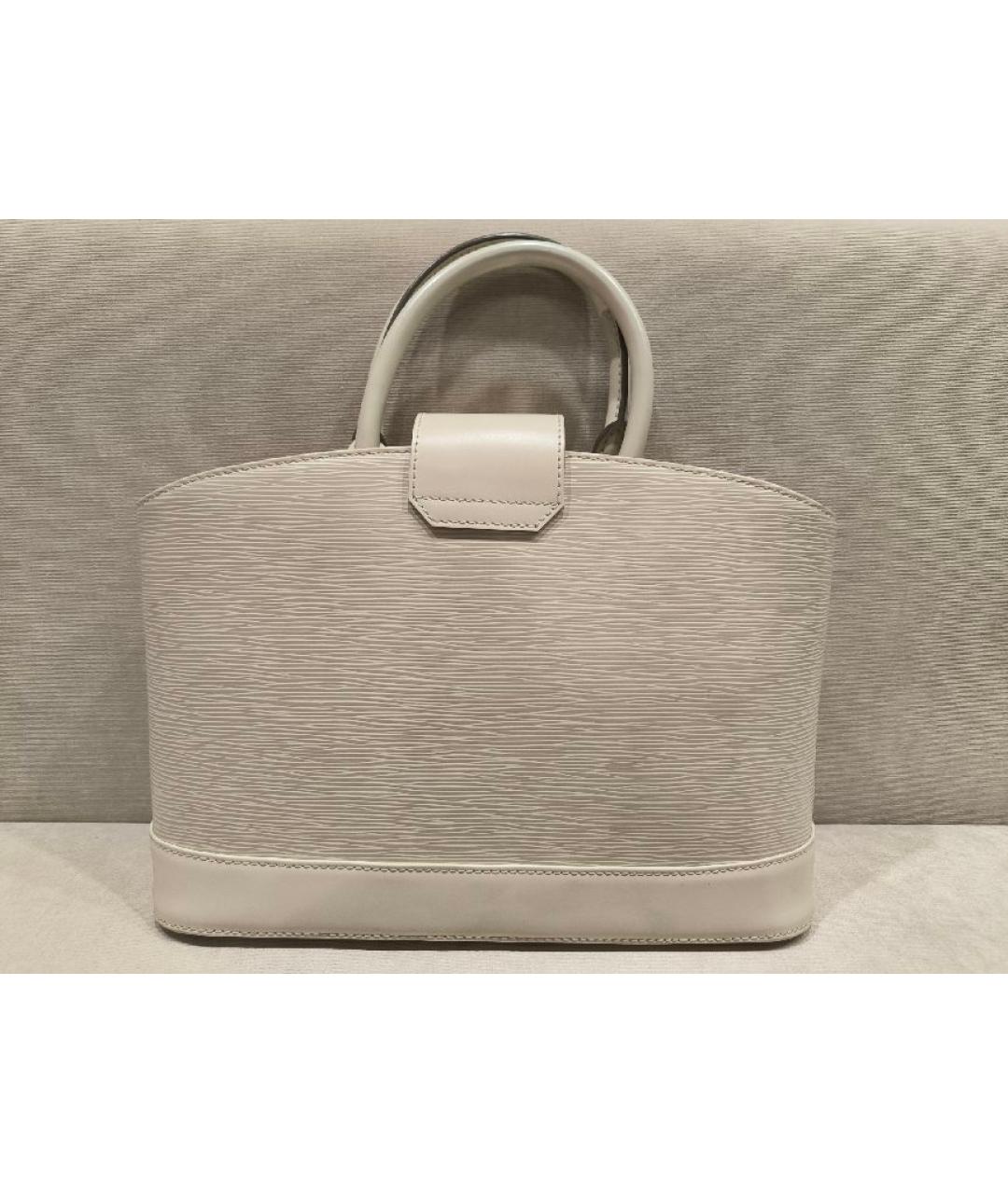 LOUIS VUITTON Бежевая кожаная сумка тоут, фото 2