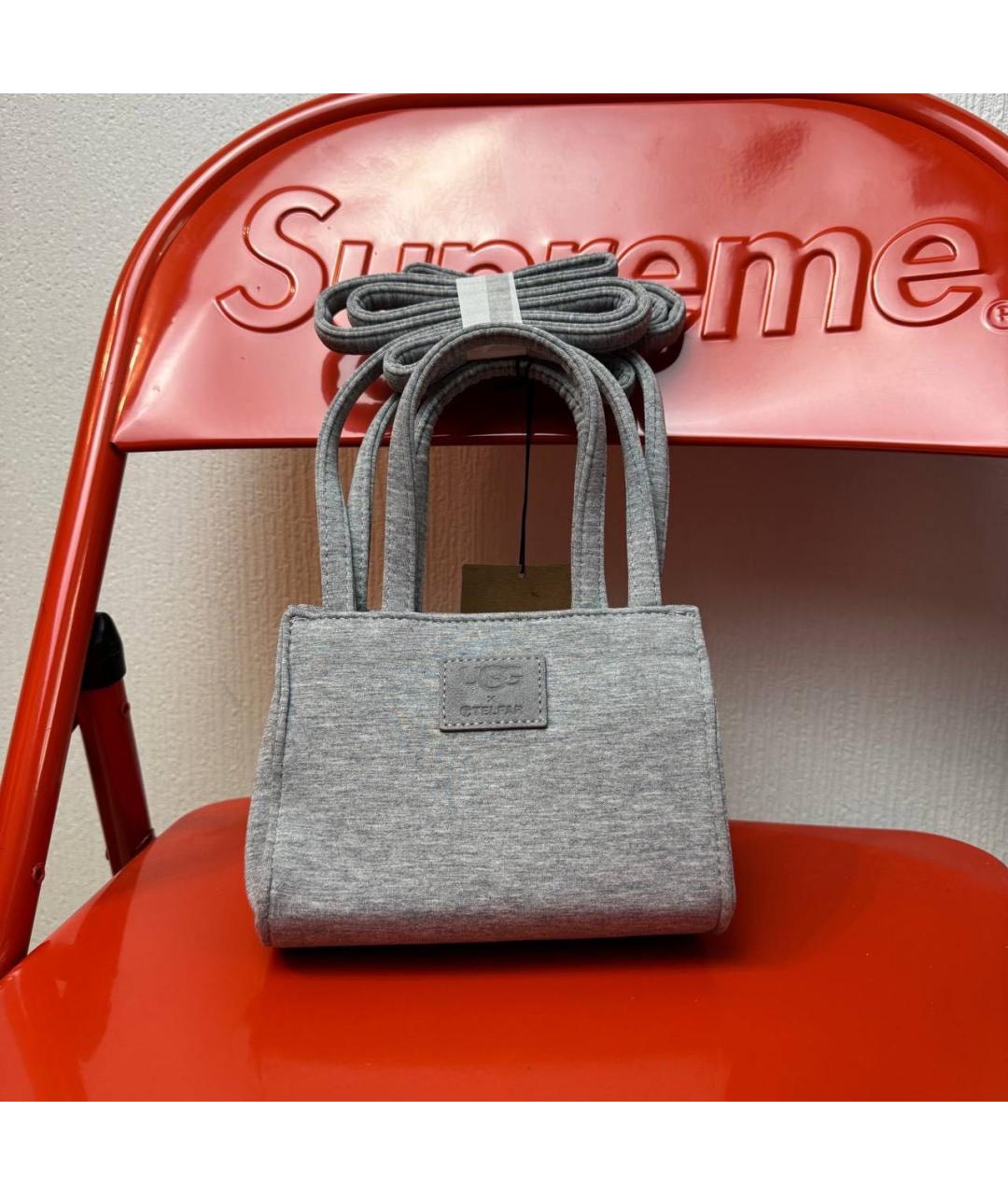 TELFAR Серая тканевая сумка тоут, фото 2