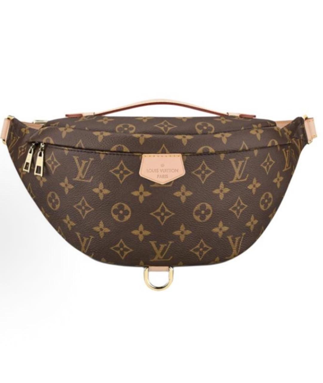 LOUIS VUITTON Коричневая поясная сумка, фото 4