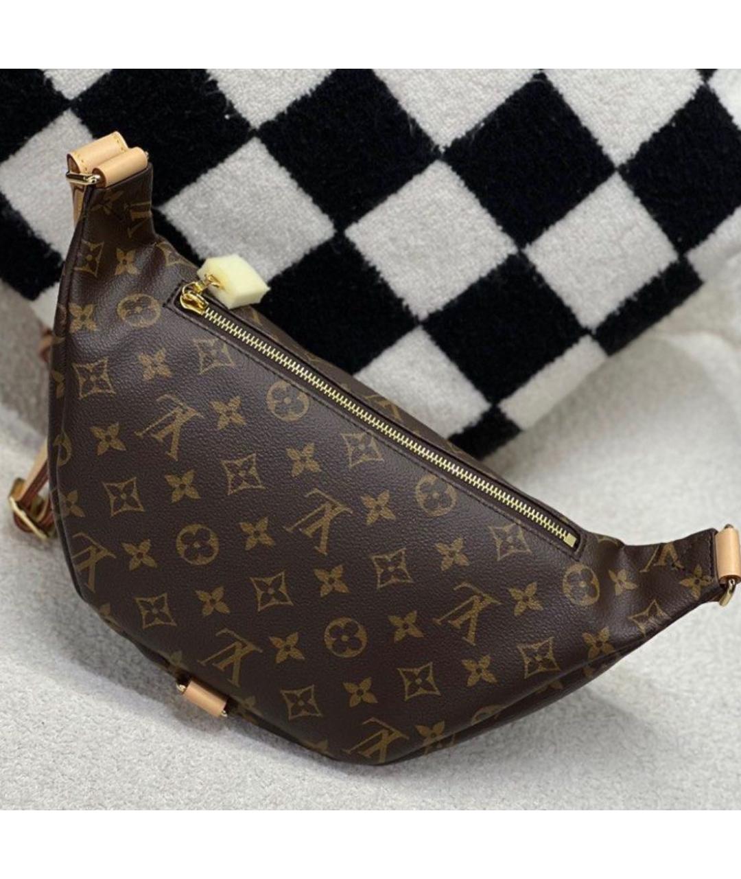 LOUIS VUITTON Коричневая поясная сумка, фото 2